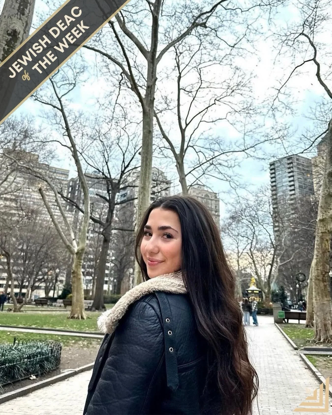 Mazel Tov to this week&rsquo;s Jewish Deac 🥁 ... Megan Grob!!

Hometown: Allentown, PA
Class of: 2027
Major: Mechanical Engineering
Favorite Jewish holiday: Hanukkah

If you could go back in time, which Jewish hero would you like to meet? Why?
Golda