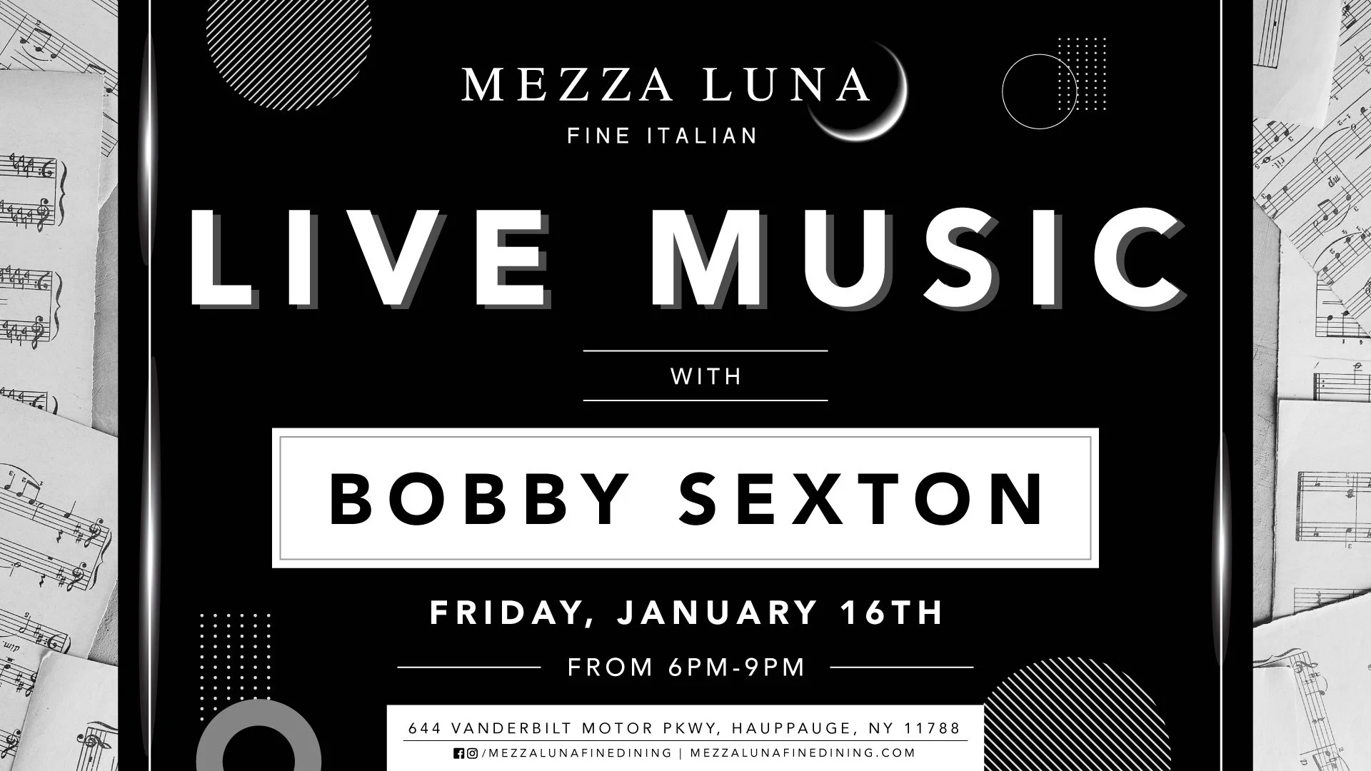Live Music with Bobby Sexton