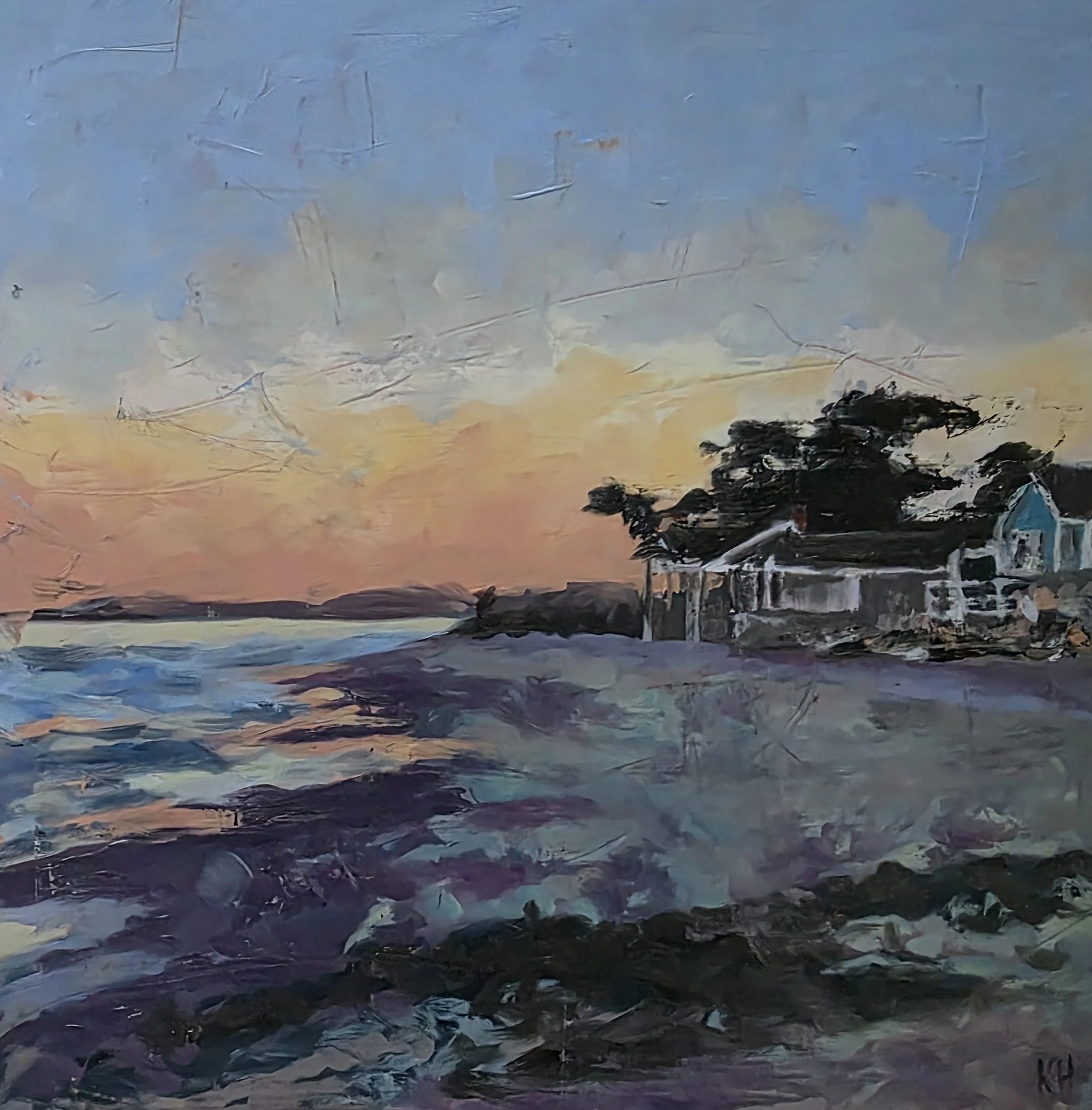Sunset on North Hampton Beach
12x12 Oil on Board