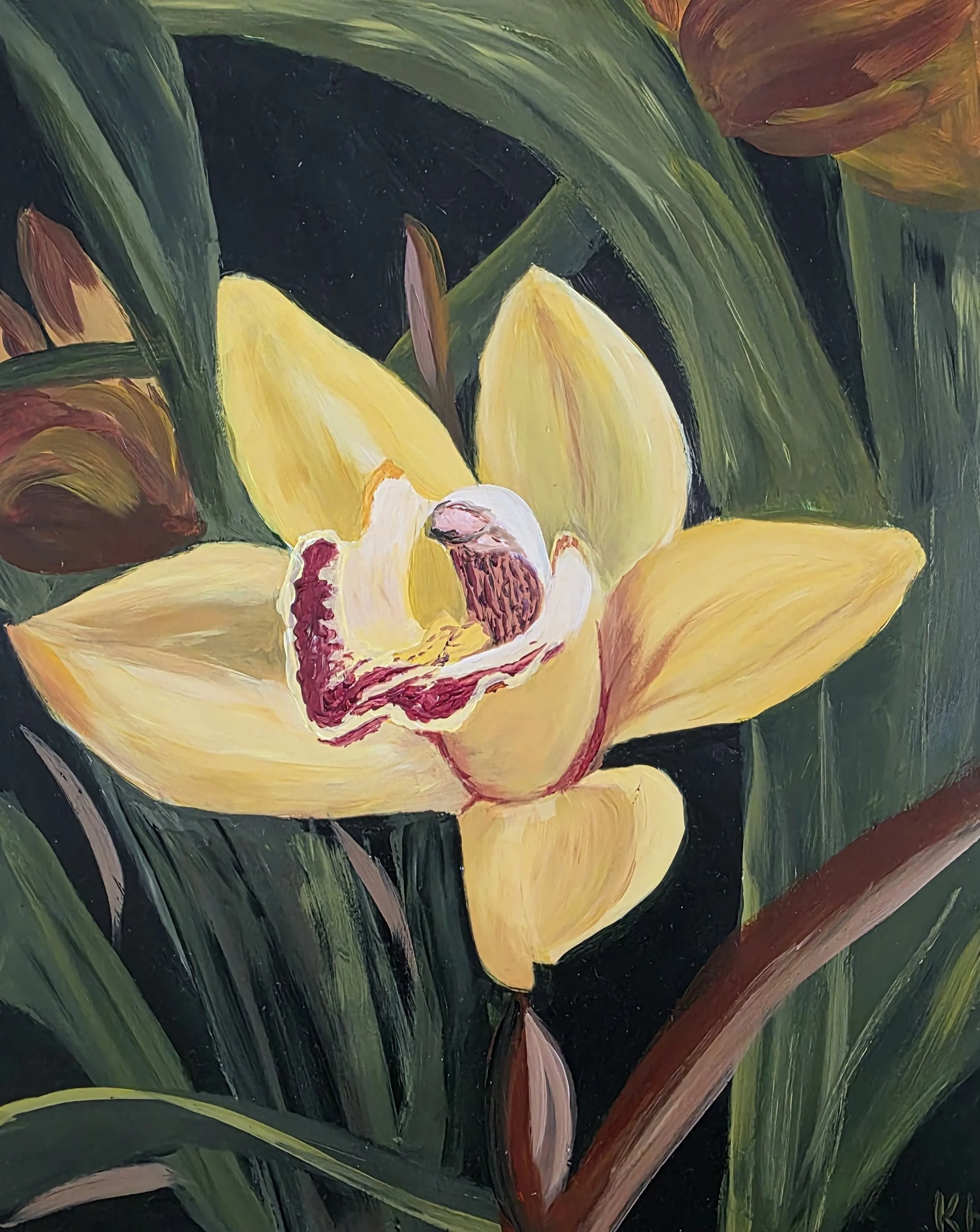 Reiman Gardens Yellow Orchid
20x16 Oil on Board