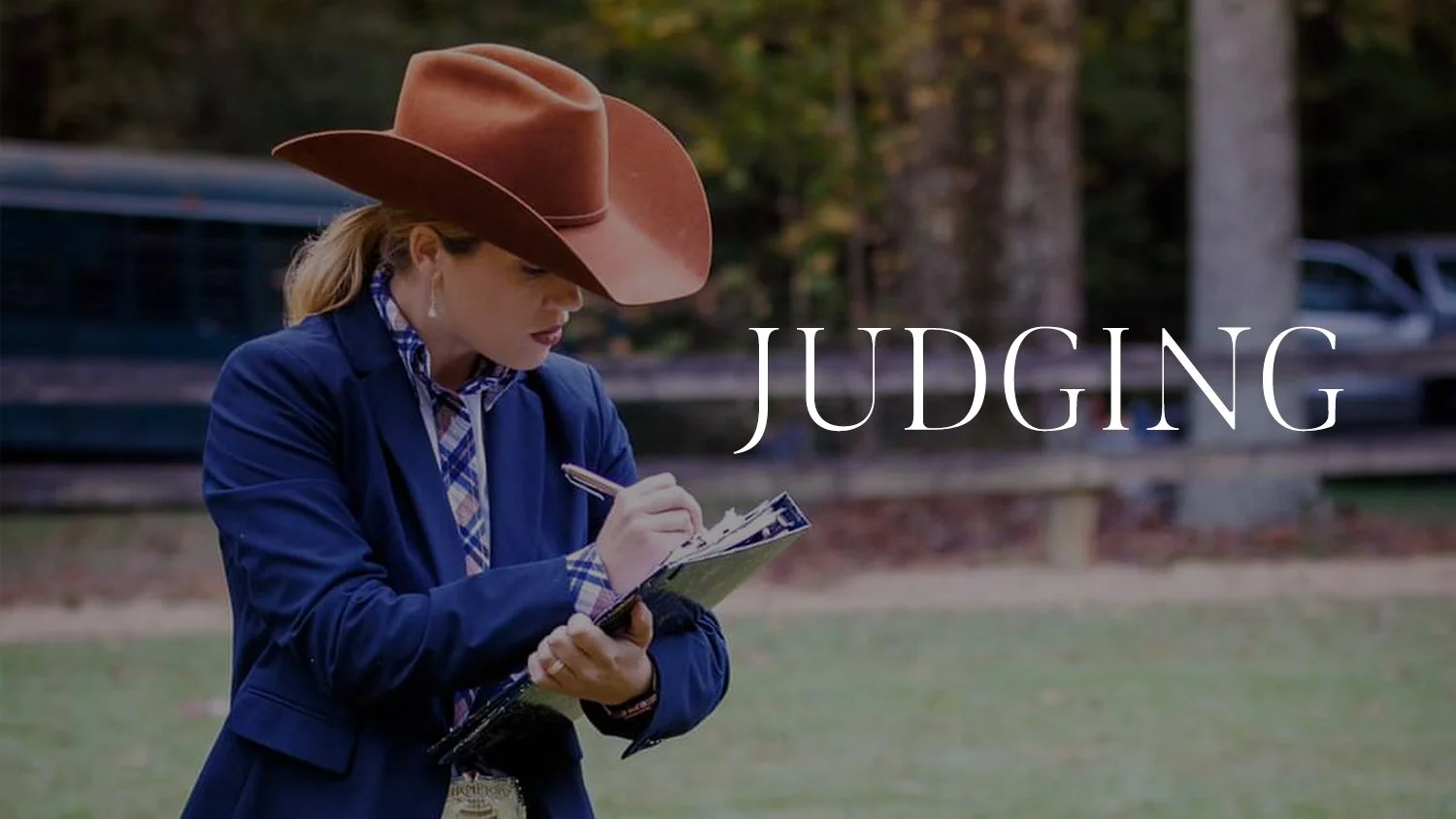 Judging at Cape Fear Trail Riders Horse Show