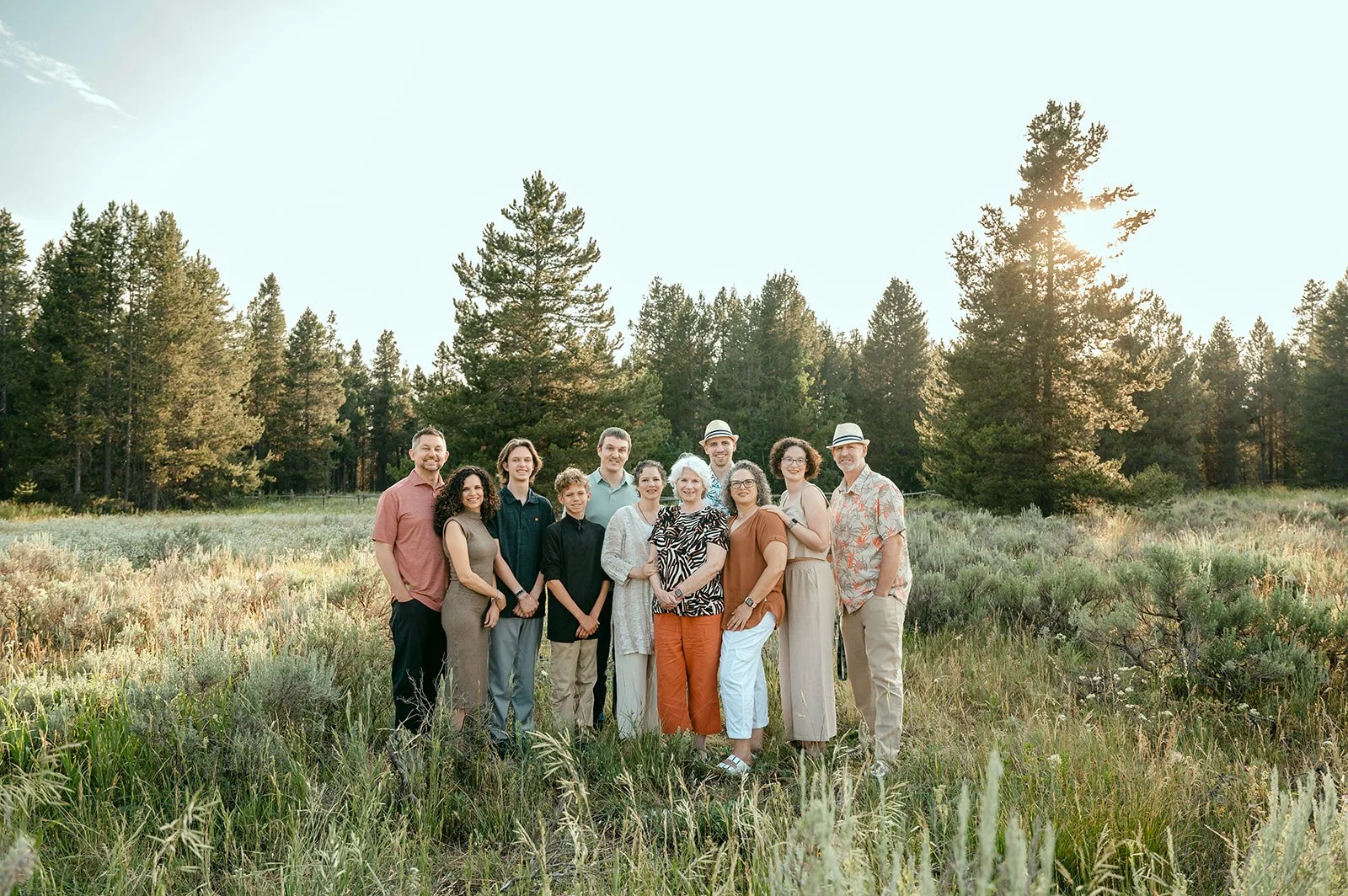 family photographer in driggs victor tetonia island park reunion