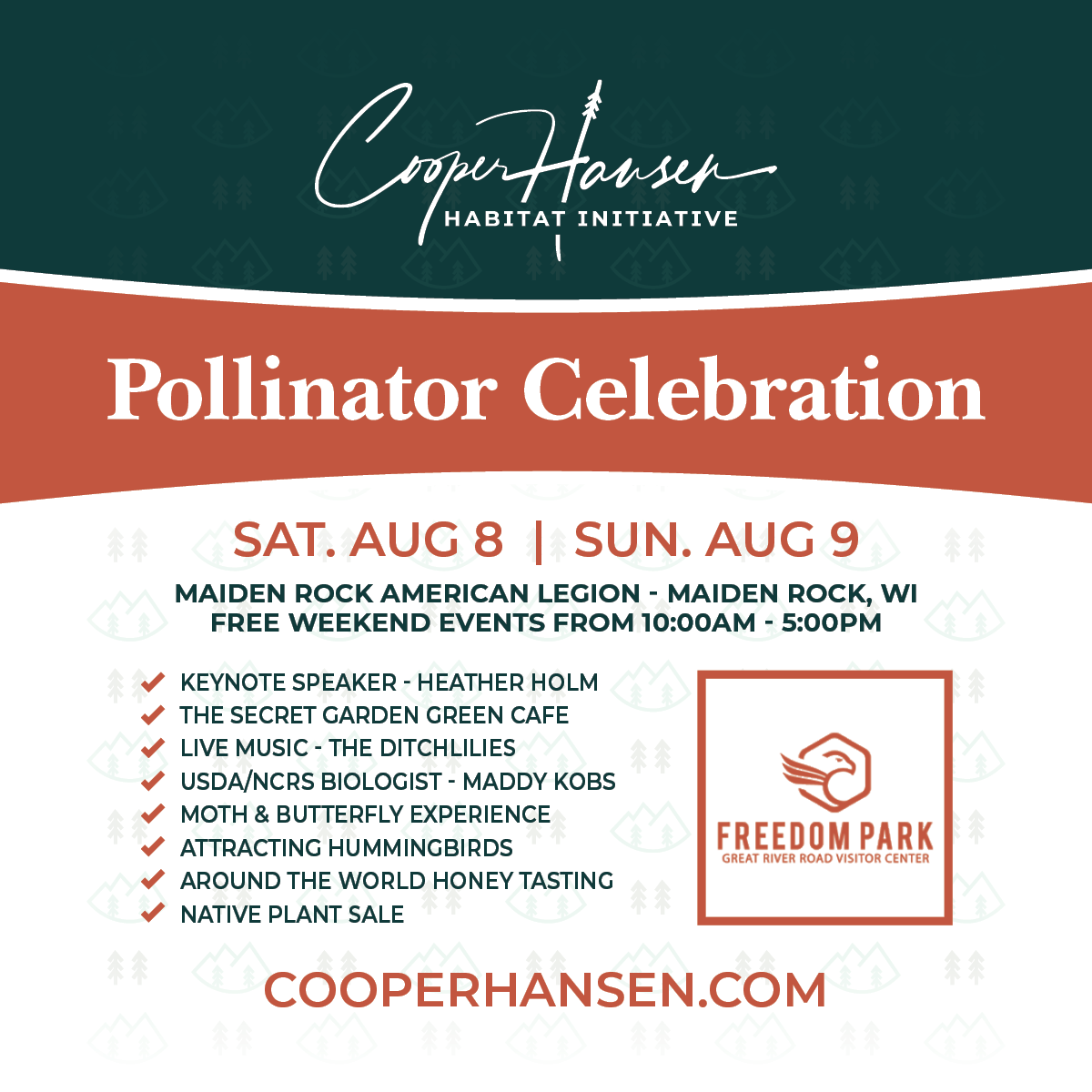 Cooper Hansen Habitat Initiative - Pollinator Celebration
