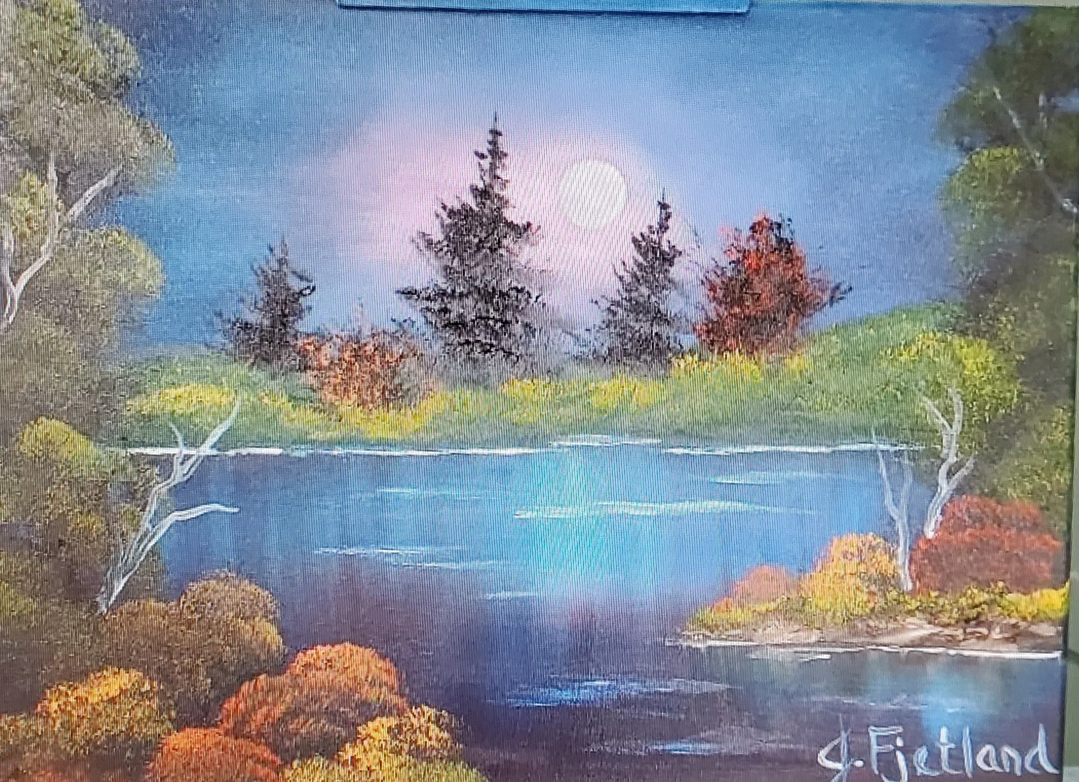Bob Ross Painting Class