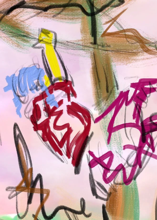 Salon customer with new long natural braids