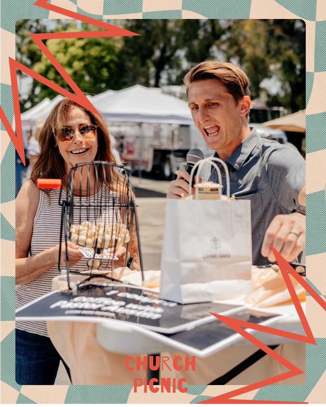 Church Picnic at Living Oaks! 🏓🍔 🧢 
.
.
Celebrate Summer with us at our Church Picnic on July 12! Stick around after service for an afternoon of fun for the whole family. We'll have delicious food, tasty treats, games and activities, and fun in th