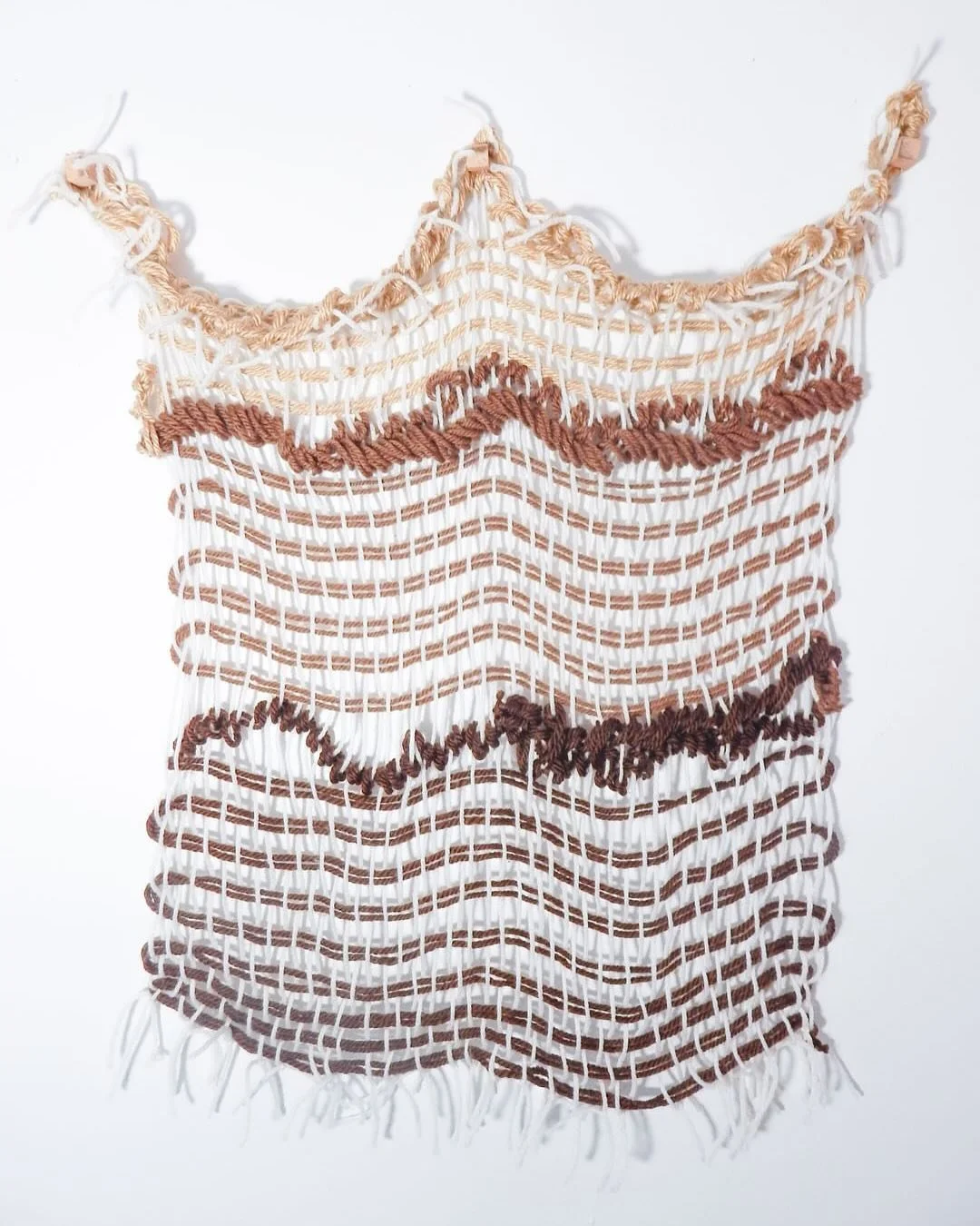 Relatively Permanent 
Journal Weaving Series 4/52
13” x 18” yarn,
2024. 
things are starting to get interesting 
posting one everyday until u see them all, yw