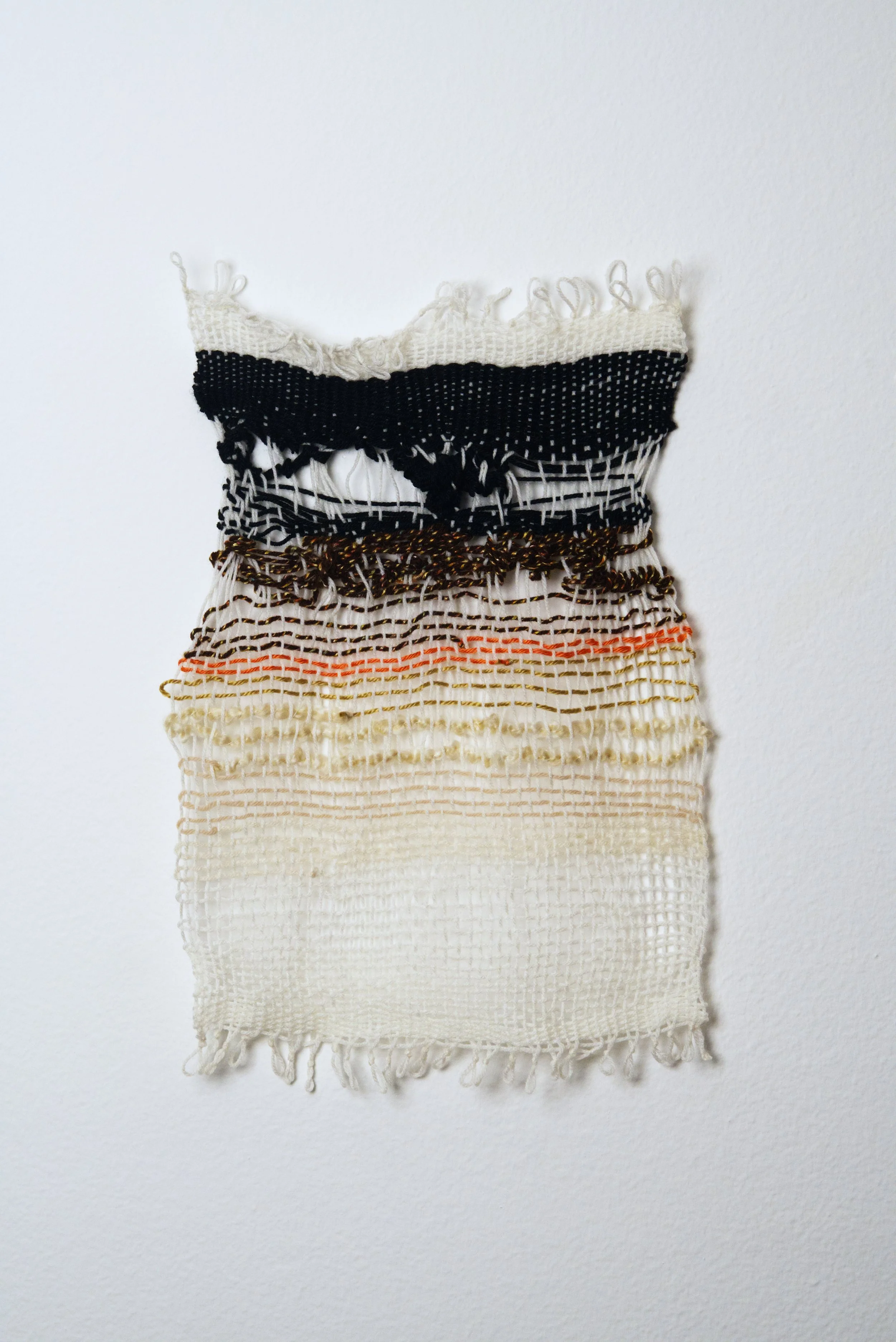 Relatively Permanent 15/52 
approximately 14" x 18",   yarn, 2024. 