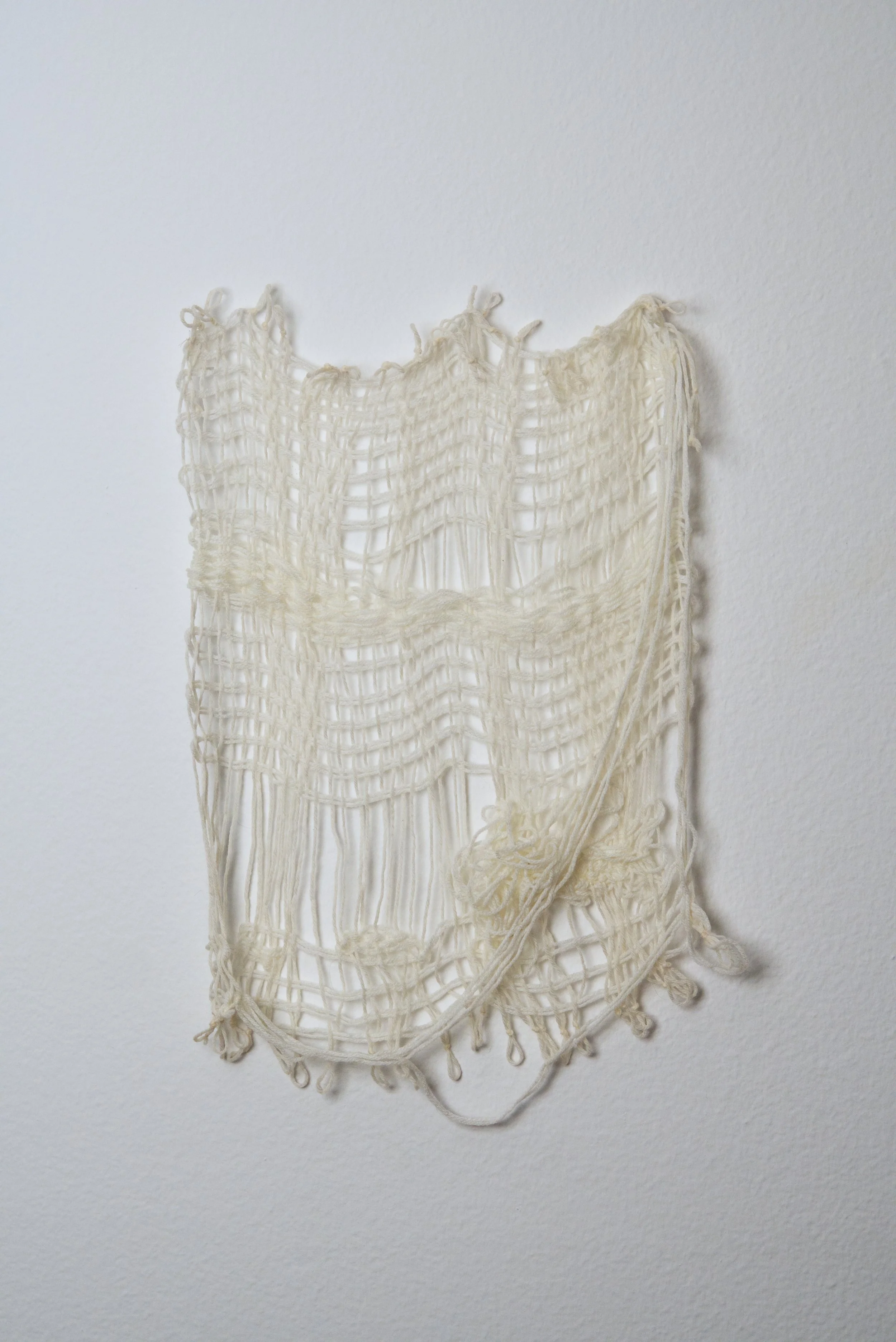 Relatively Permanent 30/52 
approximately 14" x 18",   yarn, 2024. 