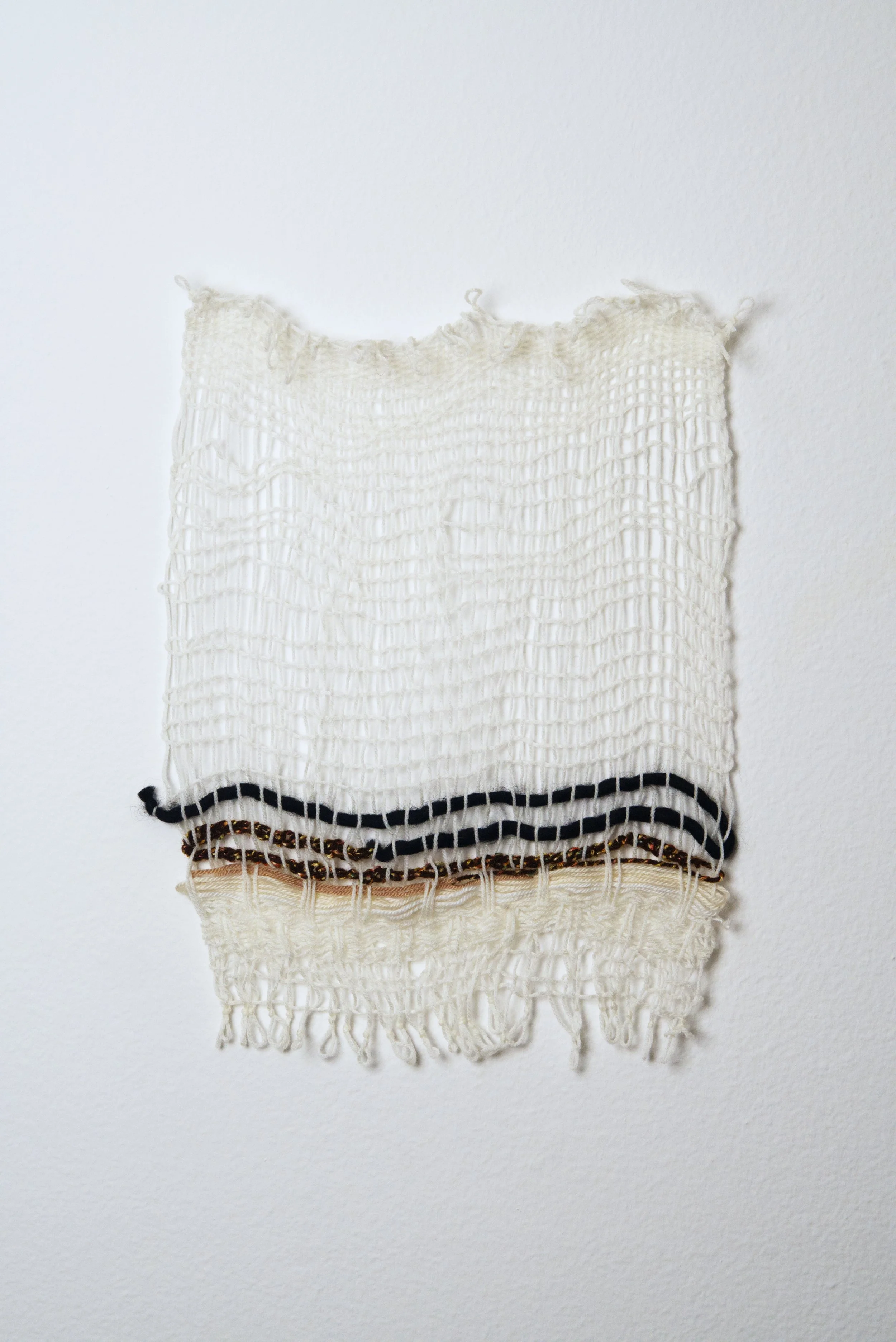 Relatively Permanent 31/52 
approximately 14" x 18",   yarn, 2024. 
