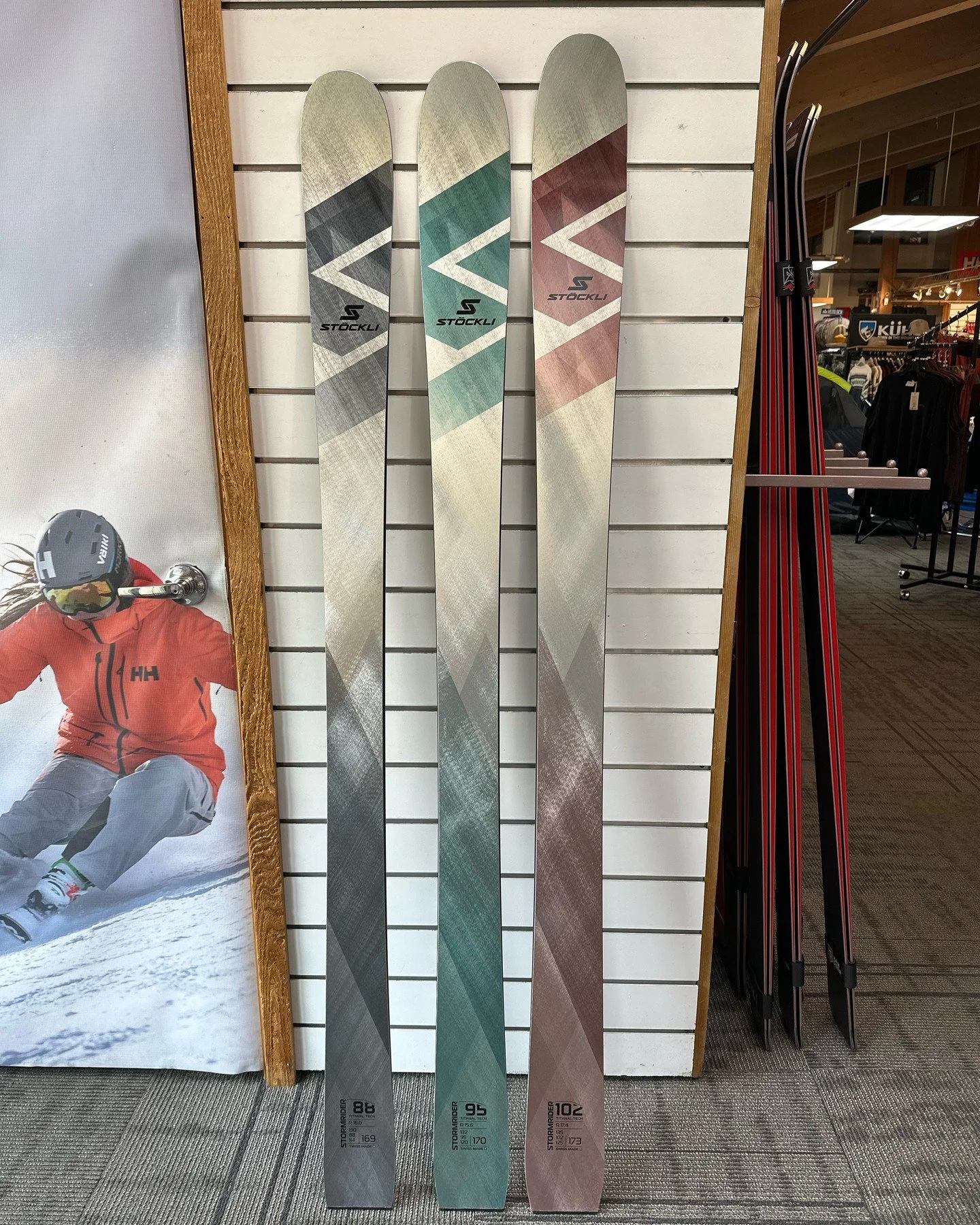 More skis!!

An all-time favorite from previous years; the @stoeckli_1935 storm rider. The new model is more fun then ever and is surely to be a crowd favorite!

Head into the shop to check them out before the season!