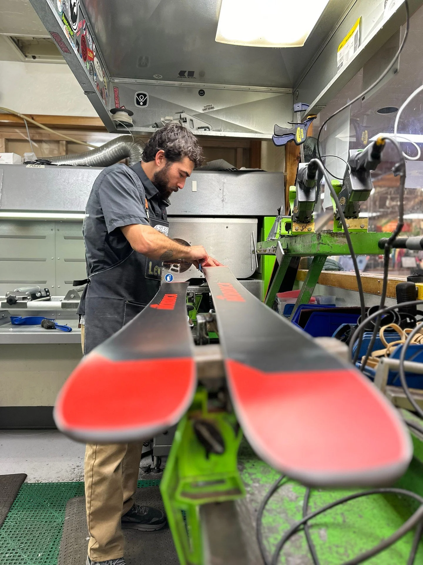 With the bike shop closing down it's time to start thinking about getting your twigs and boards worked on. While not open yet, our ski and snowboard services will have you covered all season long, from minor tunes to more advanced jobs, we have what 