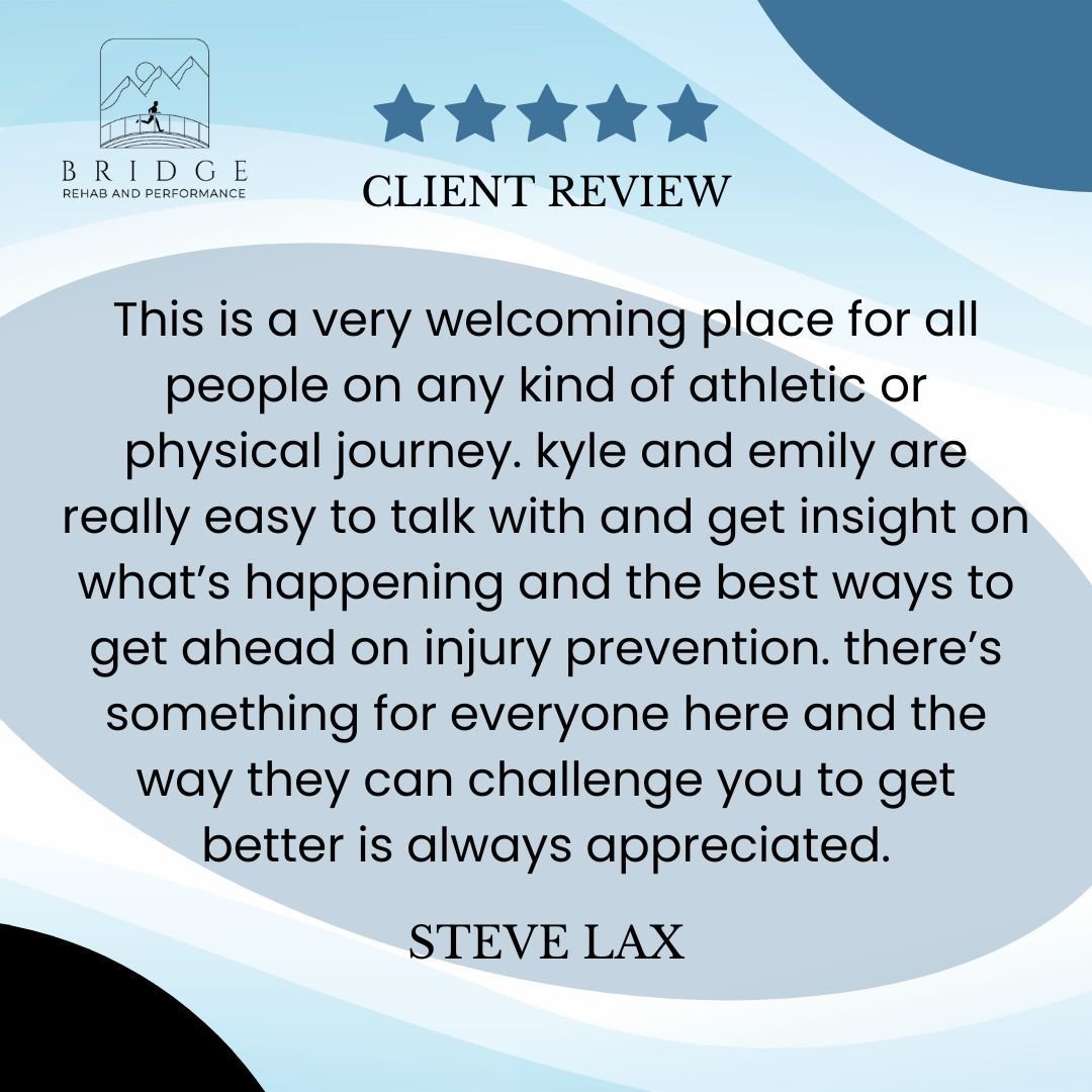 🌟 Thank You, Steve! 🌟

A big shoutout to Steve for his thoughtful review! We&rsquo;re so glad to hear that you feel welcome and supported on your fitness journey with us. Kyle and Emily are here to help you stay strong, prevent injuries, and reach 