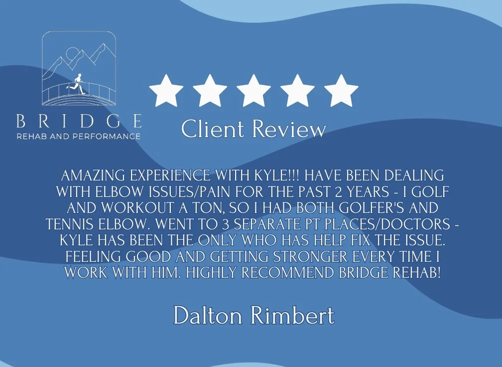 Thank you for the kind words Dalton!
We&rsquo;re so glad Kyle was able to finally connect the dots and help you get back to golfing, lifting, and doing what you love without constant pain holding you back. Seeing you feel stronger and more confident 
