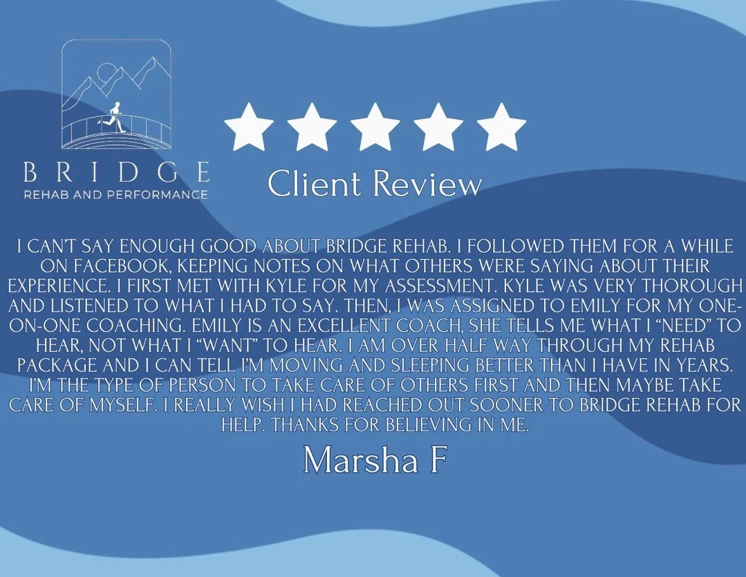 Thank you Marsha for the kind words!
It&rsquo;s not always easy to put yourself first, and we&rsquo;re so glad you did.
Hearing that you&rsquo;re already feeling better and that you&rsquo;ve trusted us with your journey means so much to our team!
We&