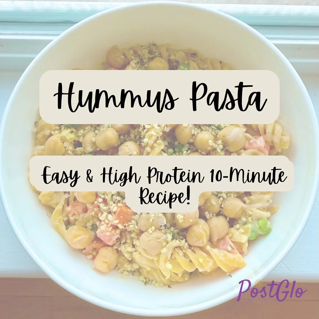 Need an idea for a quick lunch or dinner on these hot summer days? Try this Hummus Pasta recipe and get creative! Add whatever protein you have on hand from canned beans, leftover chicken, edamame or simply using protein pasta. Make sure to save and 