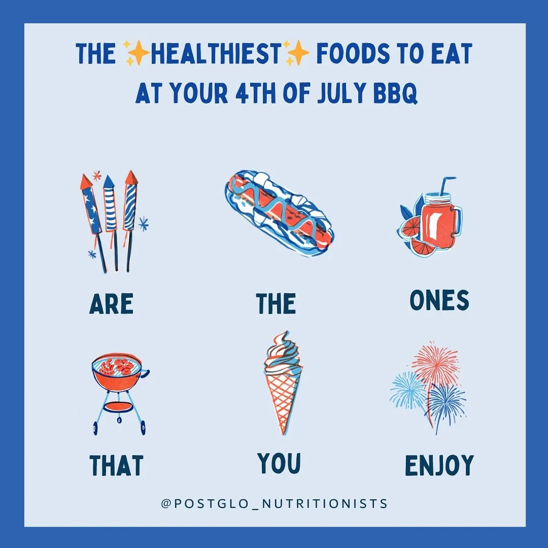 Guilt is never an ingredient in food. Especially when it comes to enjoying your holiday BBQ favorites. 

Memories over &gt;&gt;&gt;&gt;&gt; calories 👏🏻😊

Happy 4th!
Xoxo
Alli &amp; Shan
.
.
.
.
#fourthofjuly #4thofjuly #summerbbq #nutrition #healt