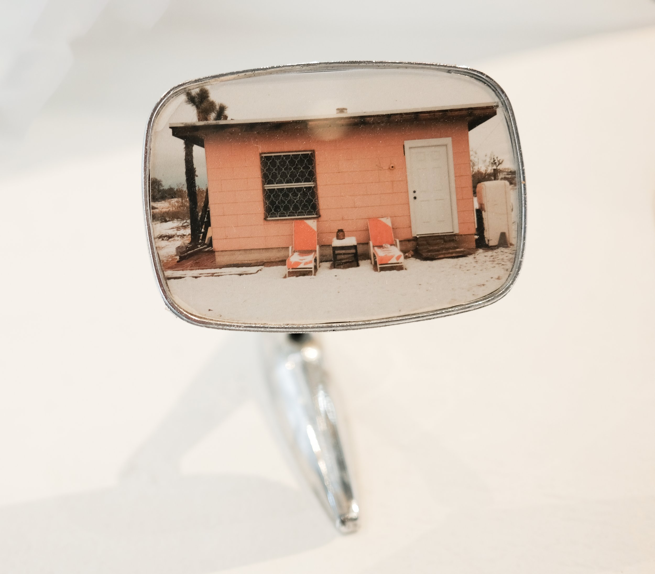 Side view mirror (small) pink cabin