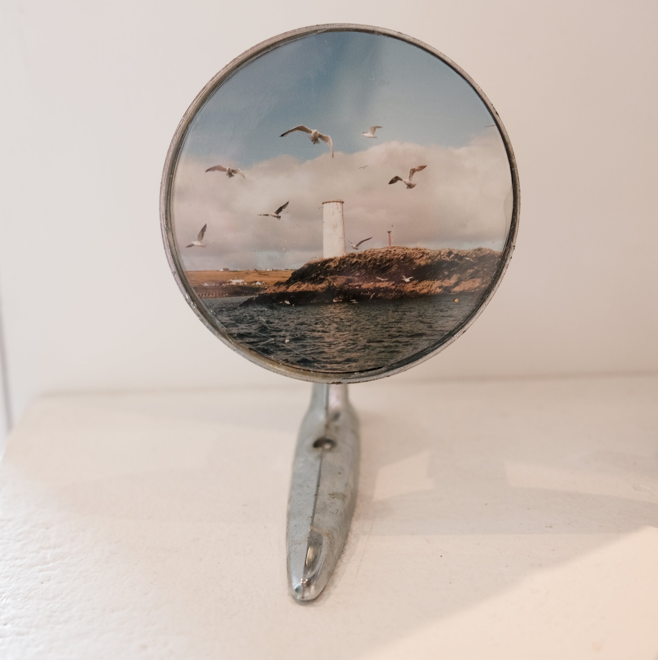 Side view mirror: lighthouse