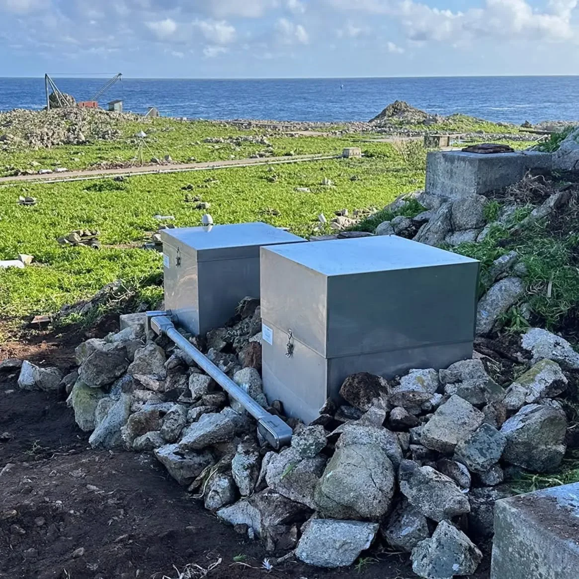 We built stainless steel enclosures for seismic sensors on the Farallon Islands used to provide early warnings of potential earthquakes. They were delivered via helicopter 30 miles outside the Golden Gate Bridge, where they were installed in an incre