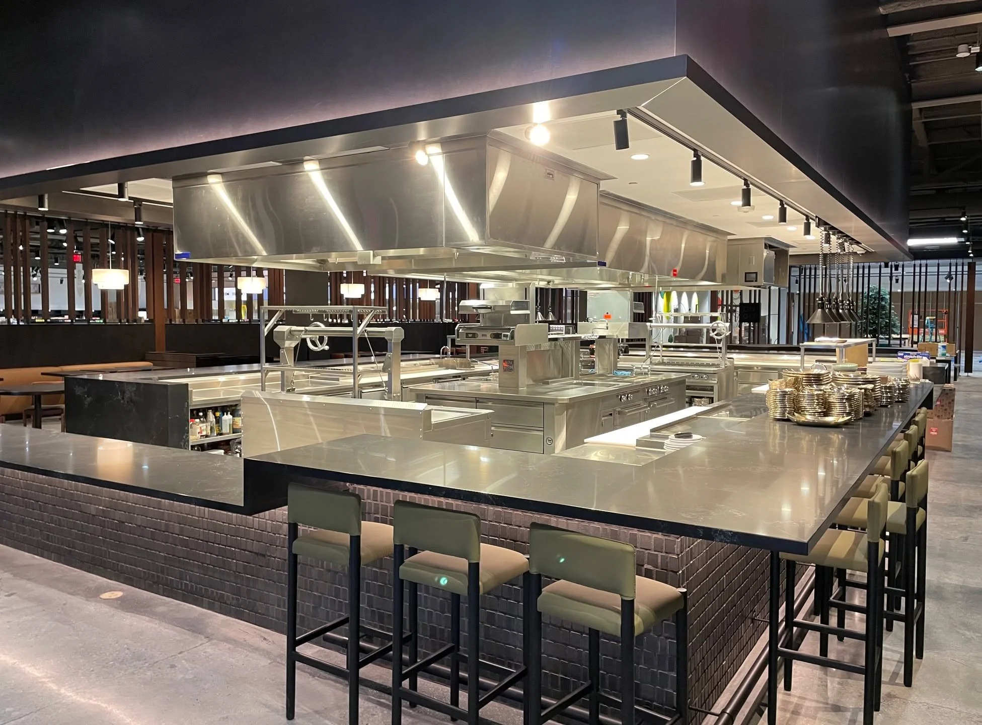 Jagalchi is officially open! 🇰🇷🐟 We are proud to have built all of the custom stainless steel equipment that brings this high-end Korean market, bakery & restaurant to life.