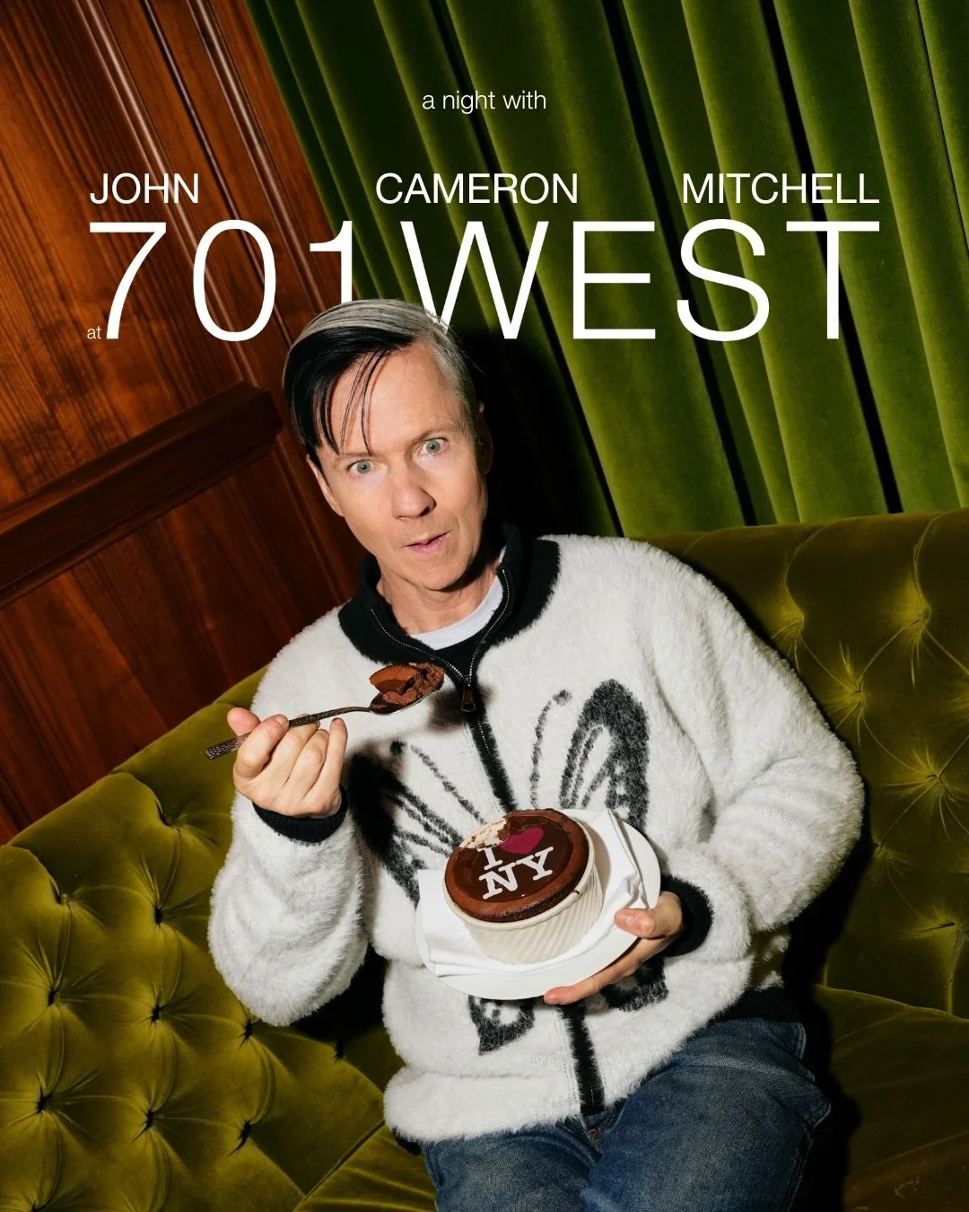 Join us in the hidden jewel box of The #TimesSquareEDITION at 701WEST for two exclusive holiday evenings next month, welcoming Tony Award&ndash;winner @johncameronmitchell. ✨

Enjoy a three-course dinner by @chefjohnfraser followed by an electric liv