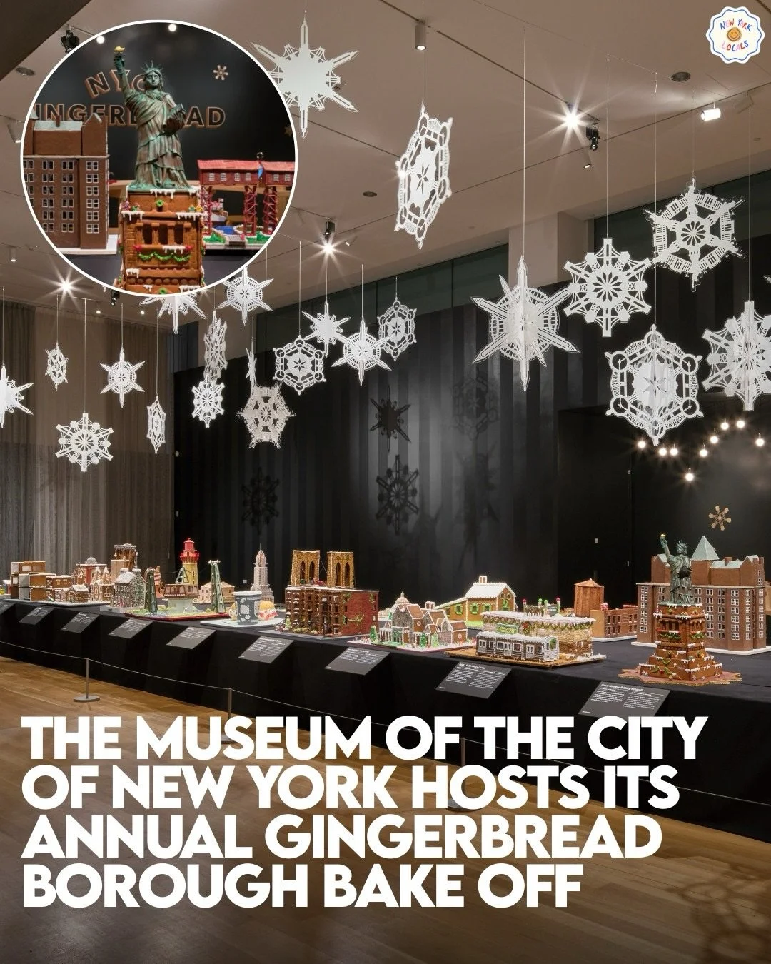 Gingerbread NYC: The Great Borough Bake Off returns to the Museum of the City of New York (@museumofcityny), transforming the galleries into a miniature, sugar coated version of the city. 🎄Now in its fourth year, the exhibition invites professional 