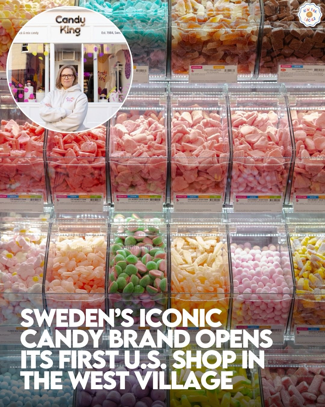 Sweden&rsquo;s iconic pick and mix brand, CandyKing (@candyking_nyc), has officially opened its first U.S. shop in the West Village, bringing New Yorkers the full Swedish candy experience for the very first time. 🍬✨

Founded in 1984 in Stockholm, Ca
