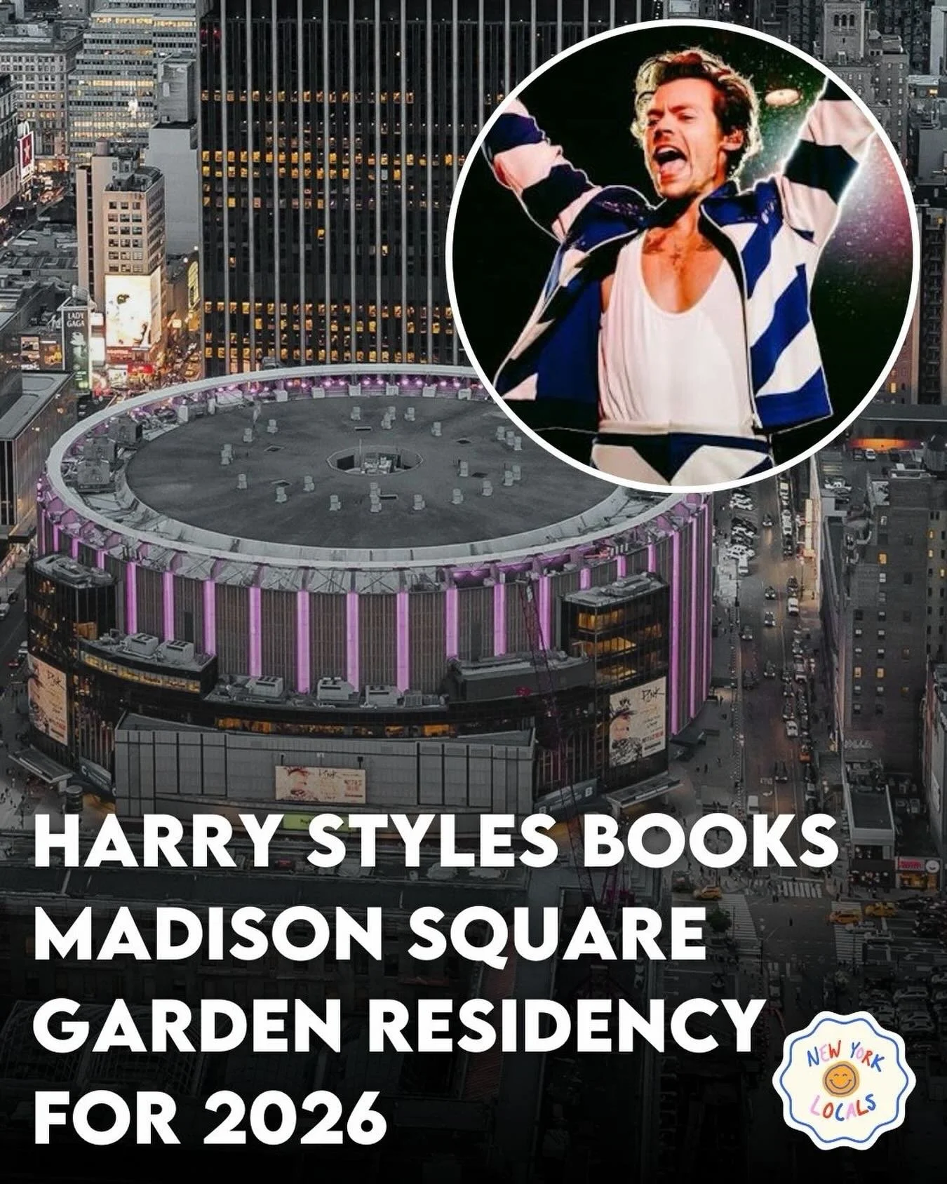 Harry Styles is reportedly making his return to stage this year with another Madison Square Garden residency 👀 this would mark his first major live shows since 2023 and follows his historic 15 day sold-out &lsquo;Harry&rsquo;s House&rsquo; residency