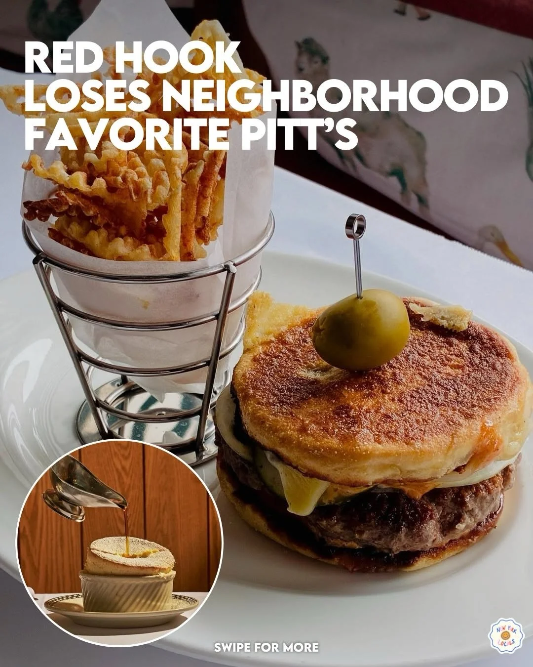 Red Hook says goodbye to Pitt&rsquo;s (@pitts_bk), known for its standout souffl&eacute;s and cozy neighborhood feel. 🫶What began as a winter pause has turned into a permanent closure, marking the end of its chapter on Van Brunt Street. 🤝

📸: @pit