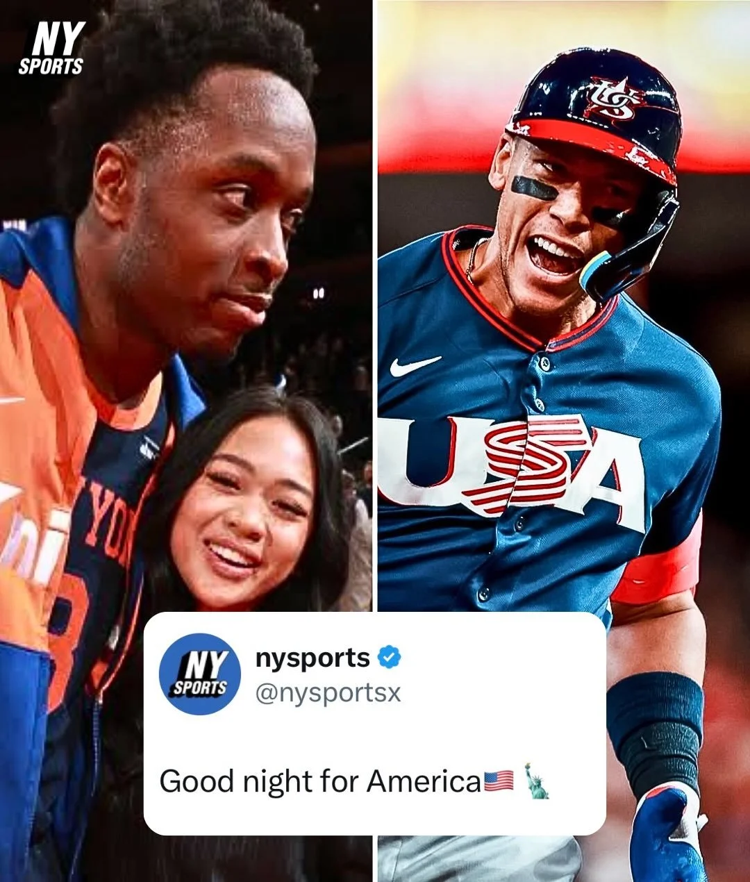 OG Anunoby and Aaron Judge showed out tonight🗽