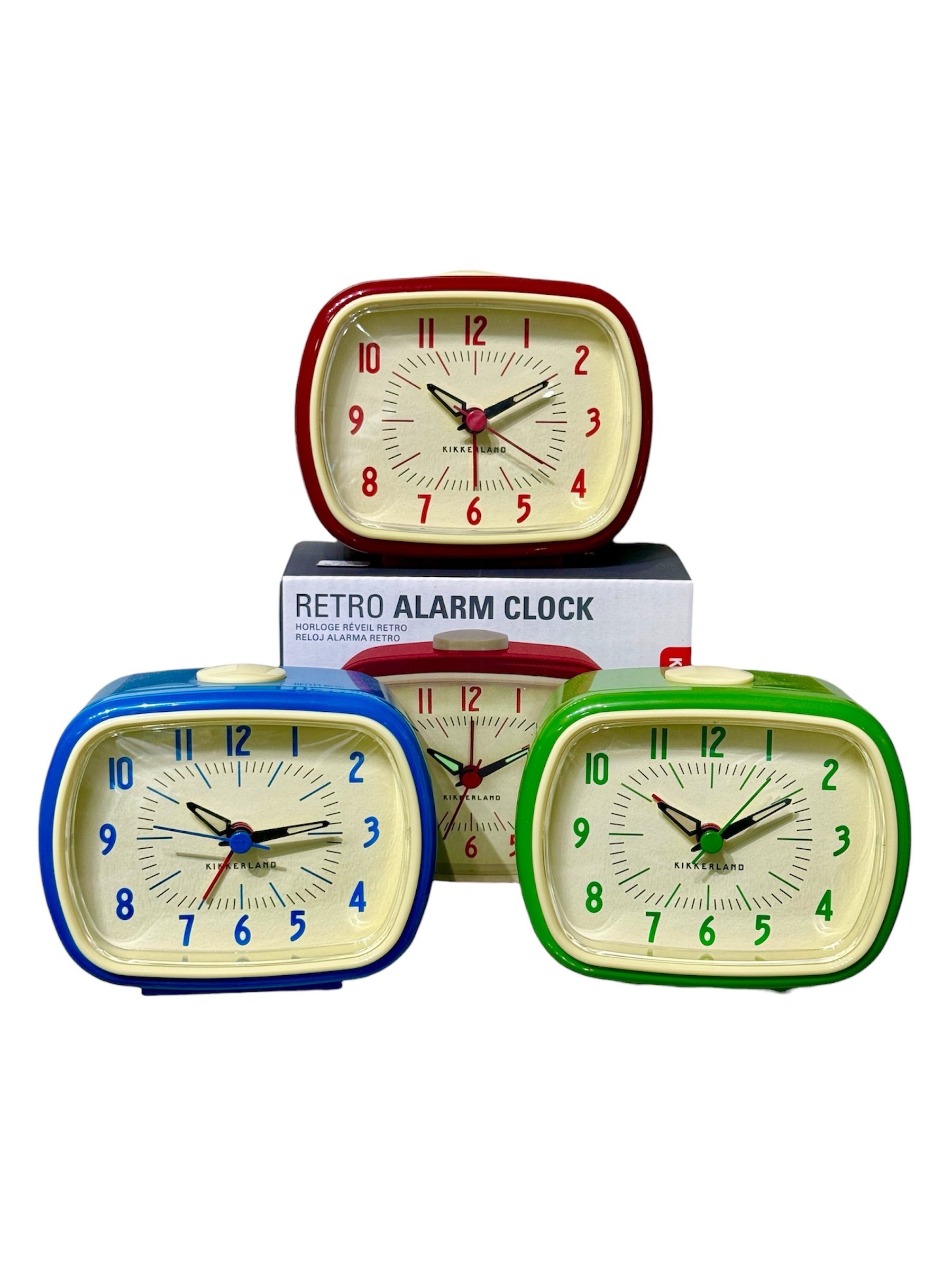 Kikkerland Retro Alarm Clocks