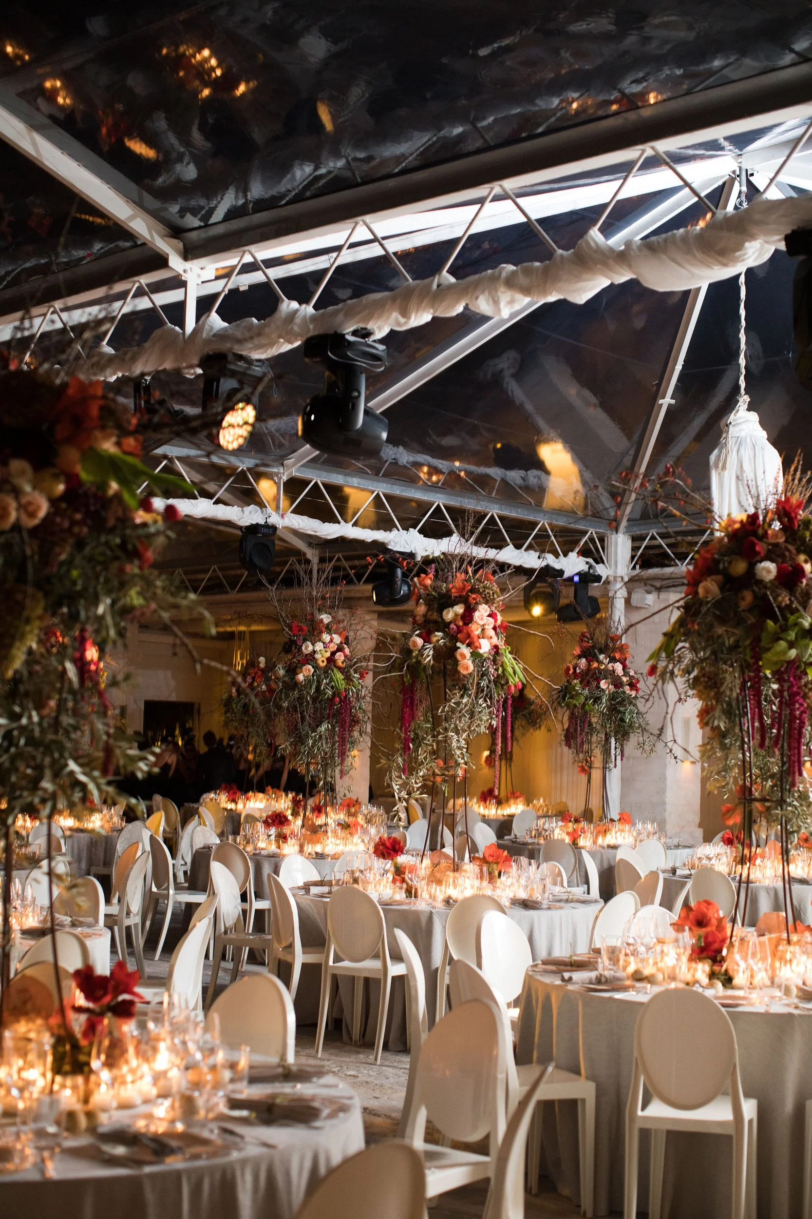 Tablescape at a luxury event at Borgo Egnazia in Puglia, Italy.