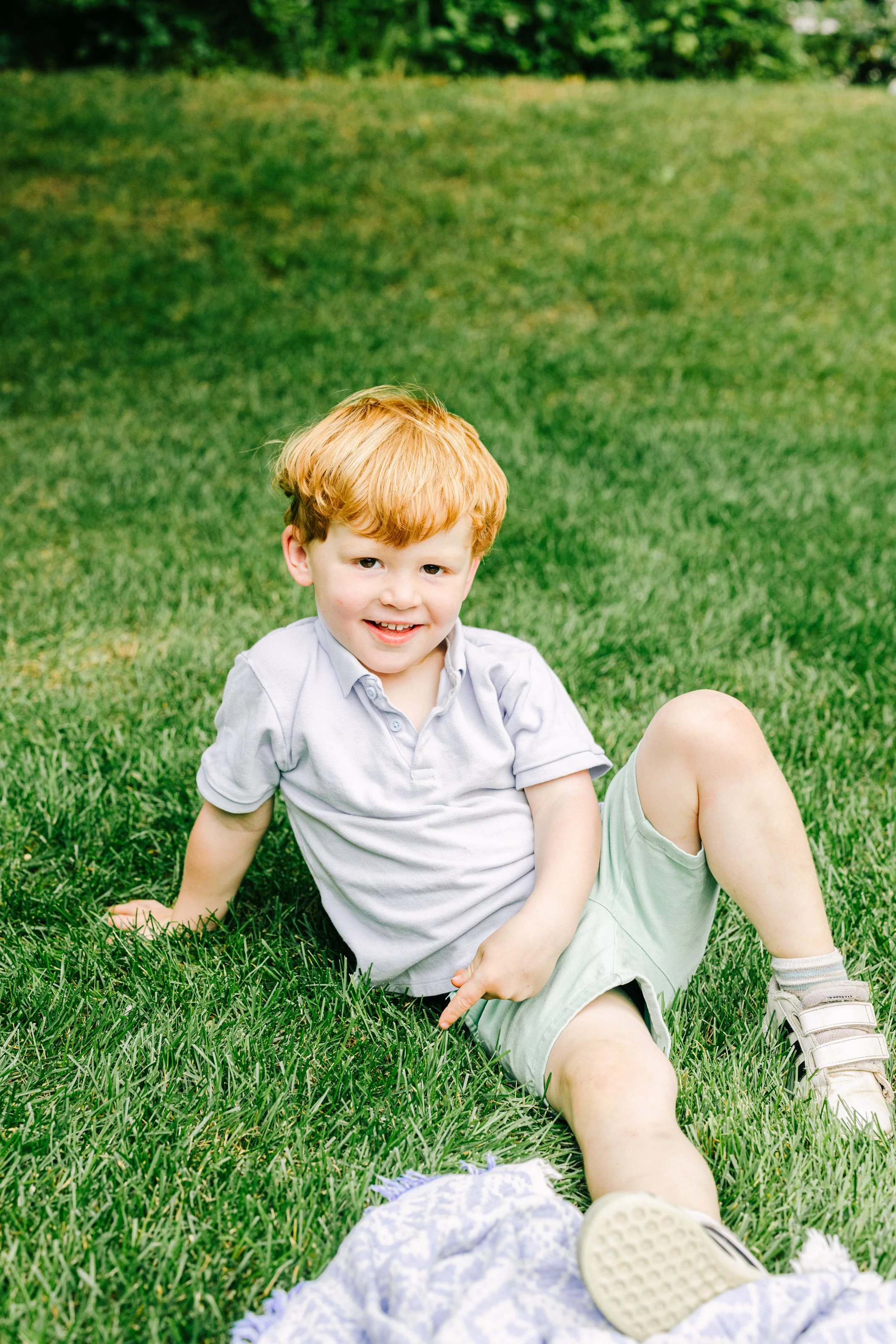 Denver family photographer capturing candid moment at golden hour