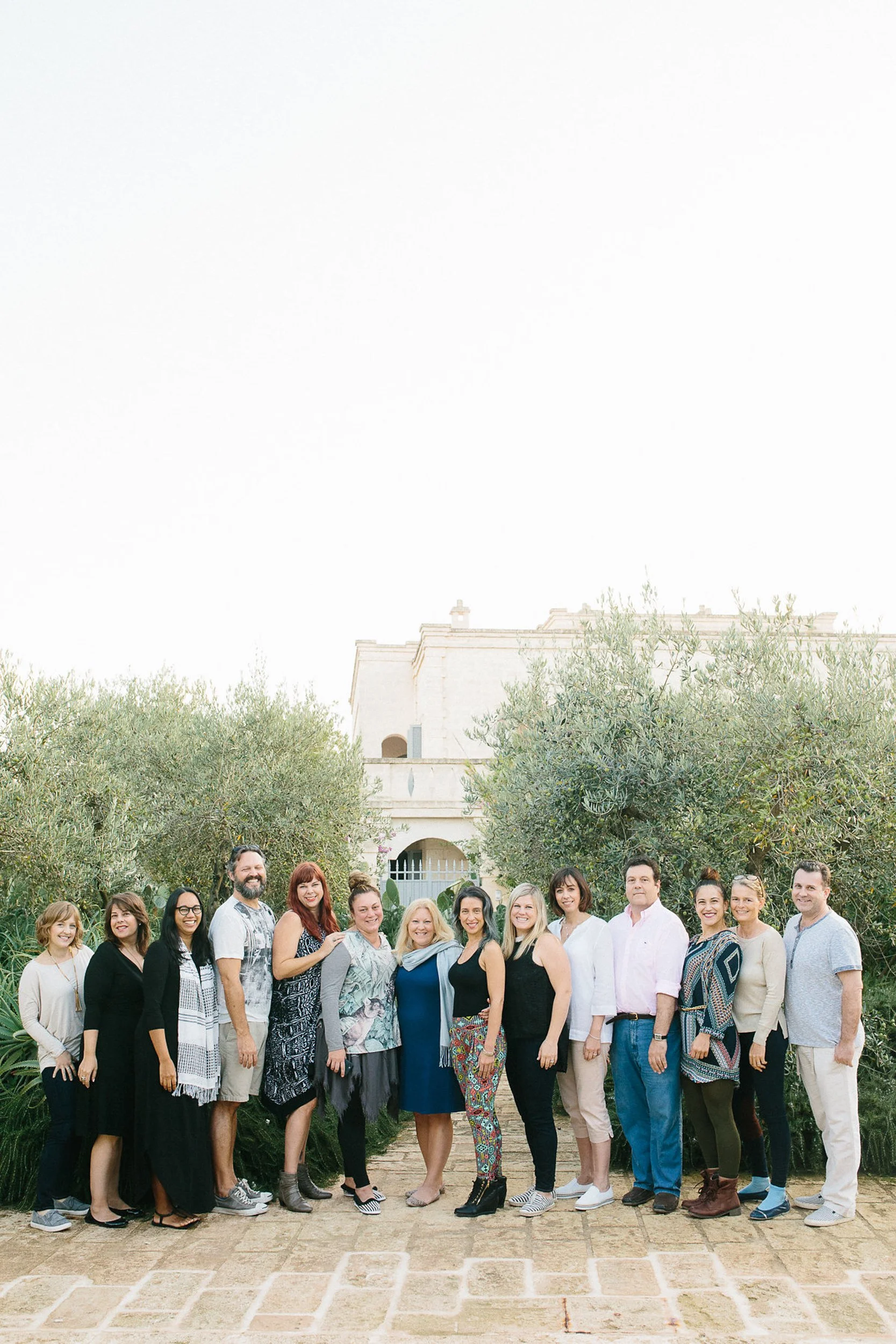 A group of luxury event professionals at Engage Summits in Puglia, Italy at Borgo Egnazia 