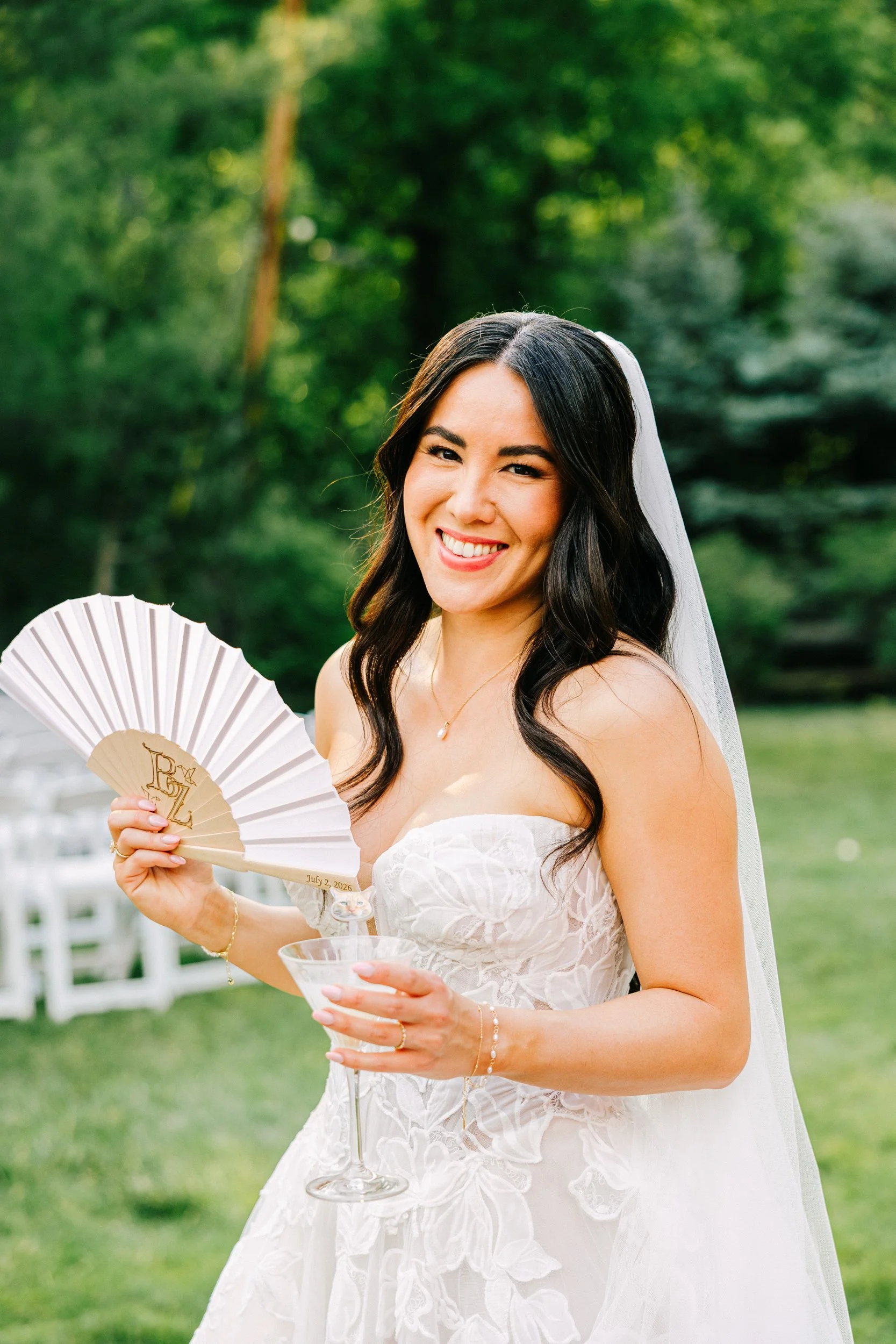 a bride smiling on her wedding day at Boulder Creek by Wedgewood Weddings