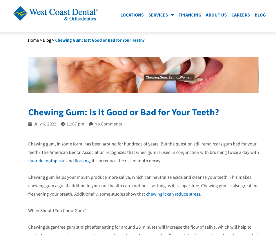 West Coast Dental - Commissioned by Hawke Media