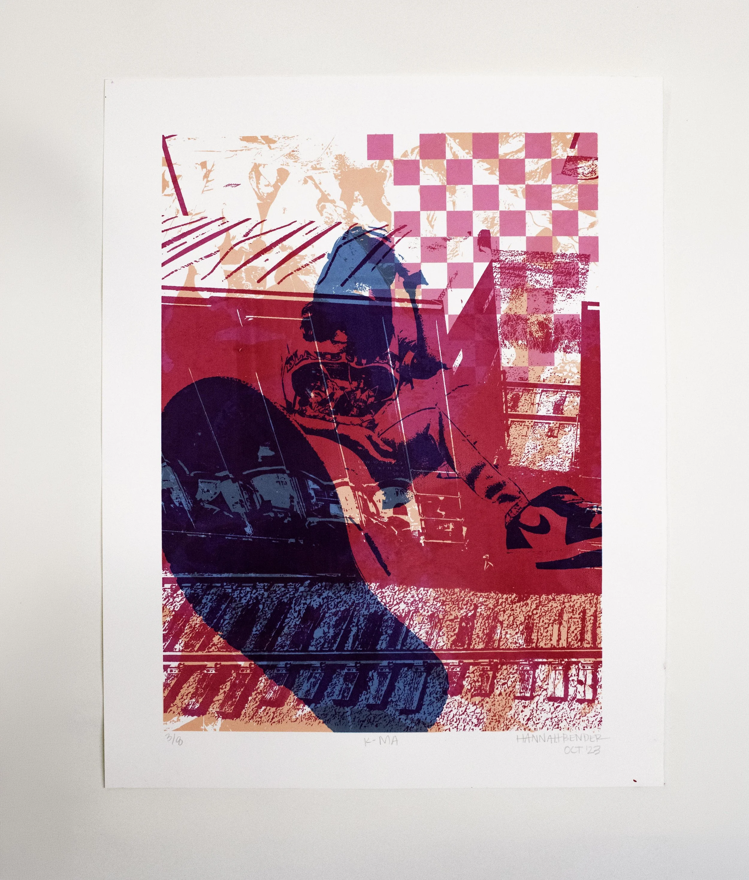 K-Ma, 2024 | Silksrceen print, 19 x 15 in.