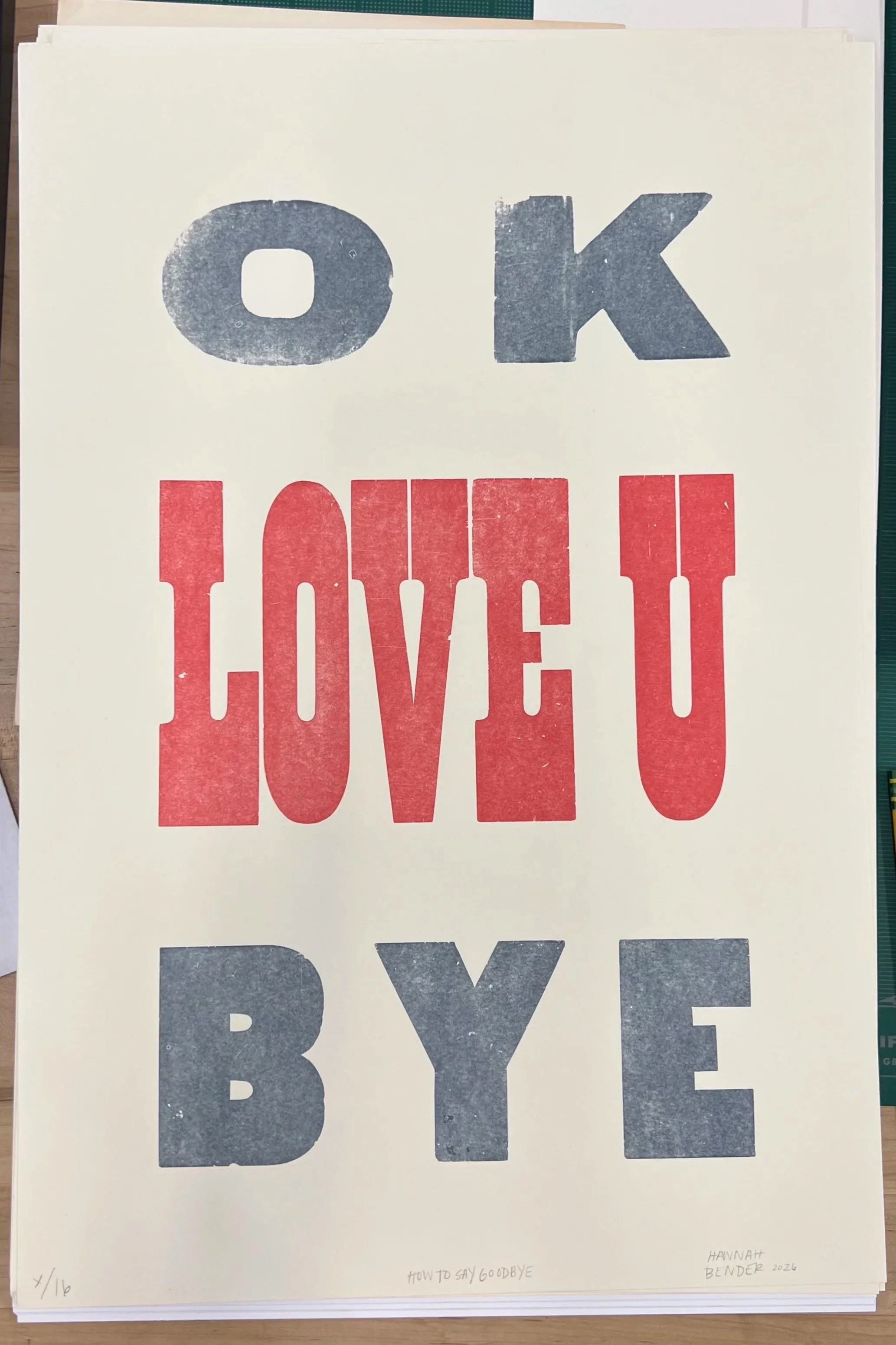 how to say goodbye, jan 2026