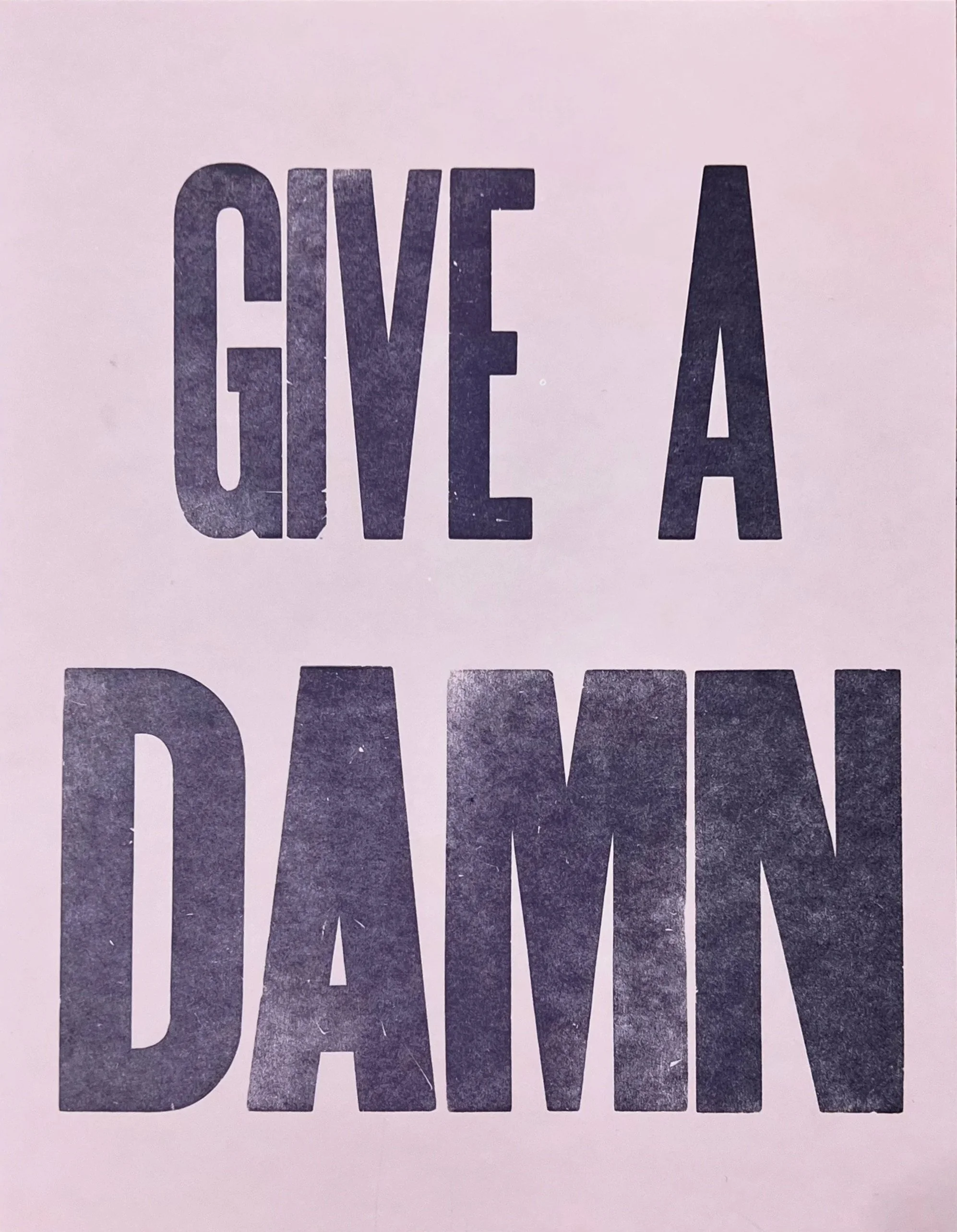 Dedication for Chap, 2026 | Letterpress print, 11 x 8.5 in. 