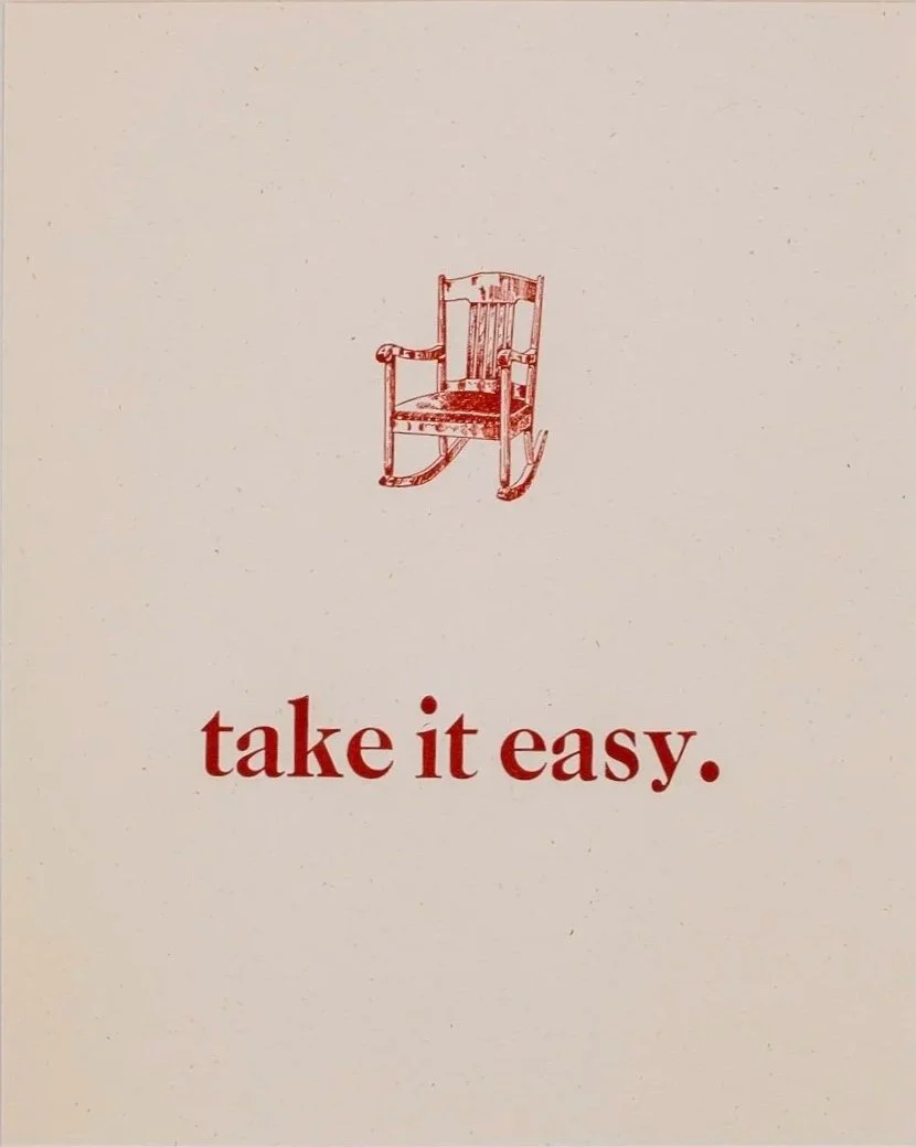 Ease, 2026 | Letterpress print, 11 x 8.5 in.