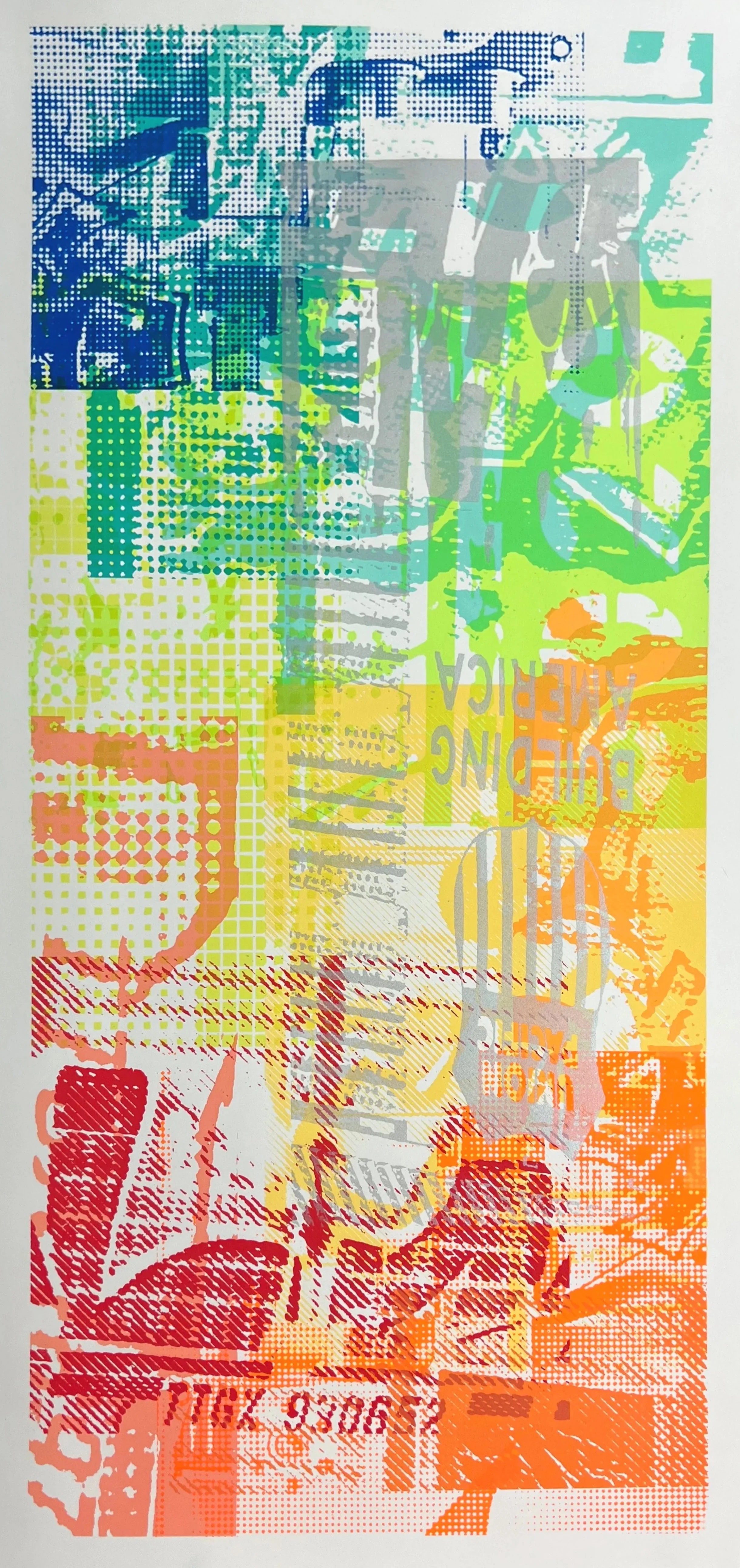 Silver Scroll, 2025 | Silkscreen print, 24 x 12 in.