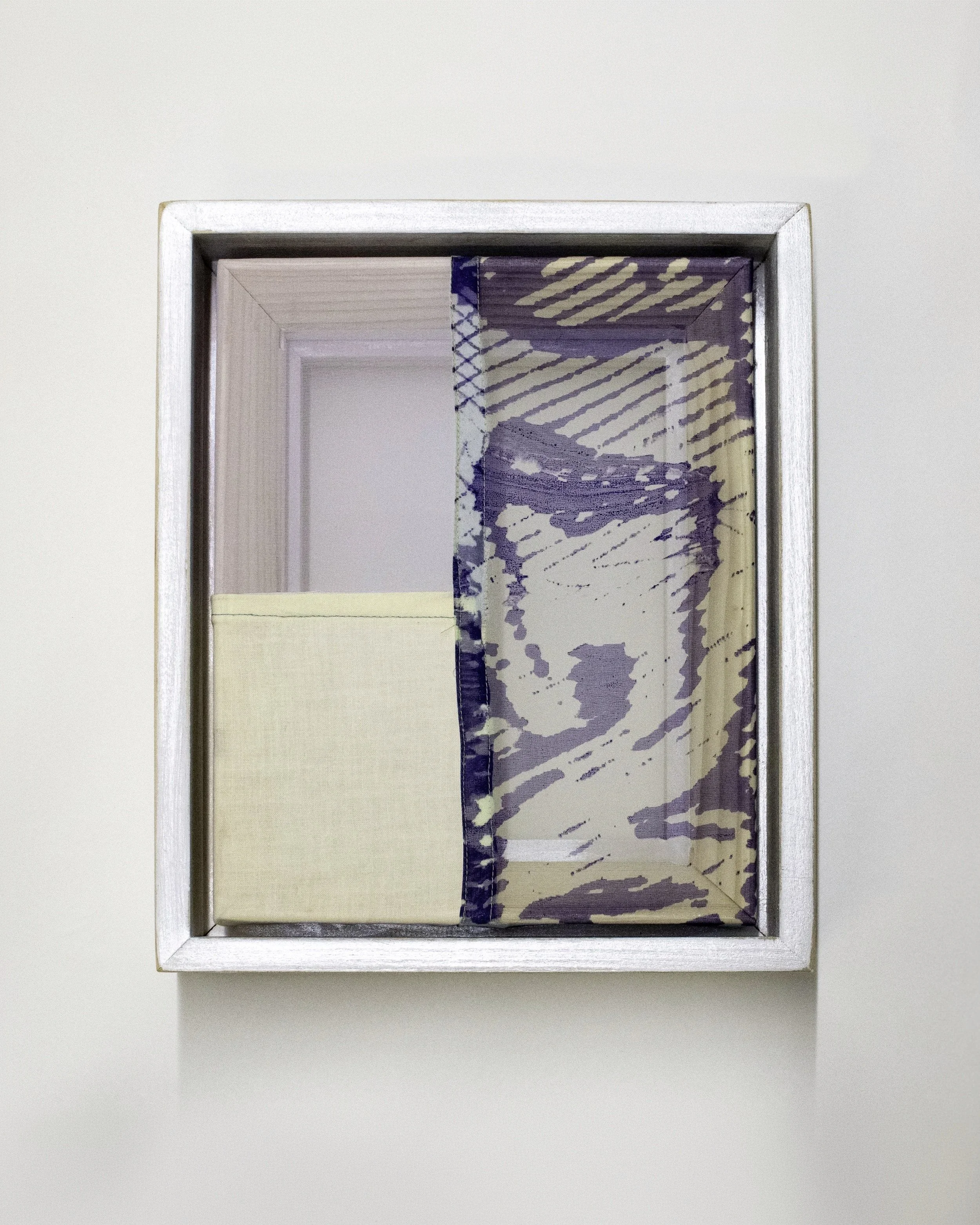 Untitled Study, 2026 | Screen printed silk & assorted fabrics, 10 x 8 in.