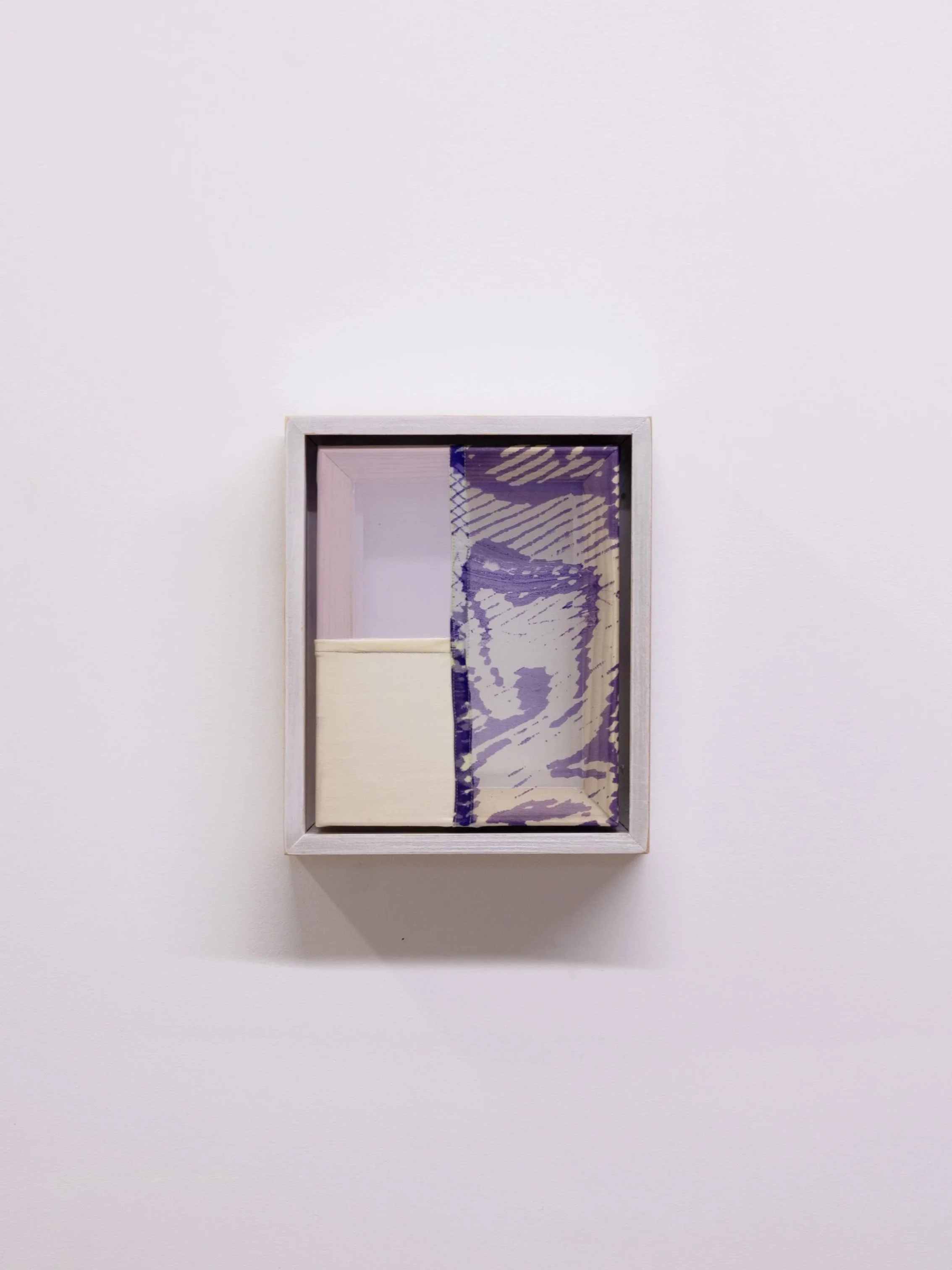 Untitled Study, 2026 | Screen printed silk & assorted fabrics, 10 x 8 in.