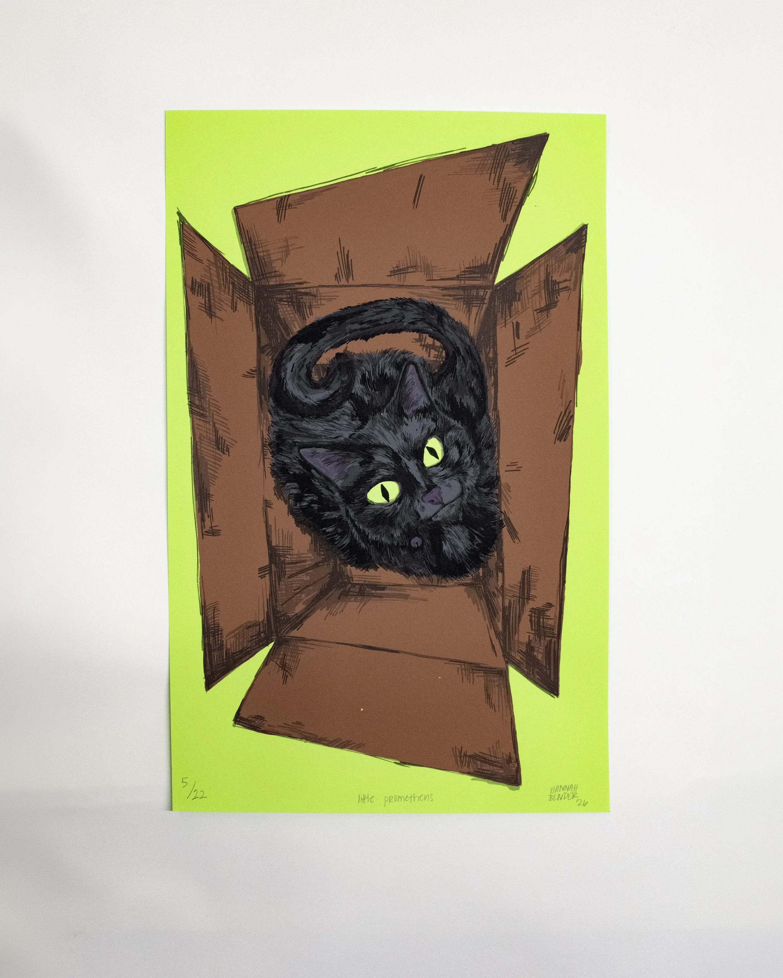 Lil Prometheus, 2026 | Silkscreen print, 17 x 11 in. 