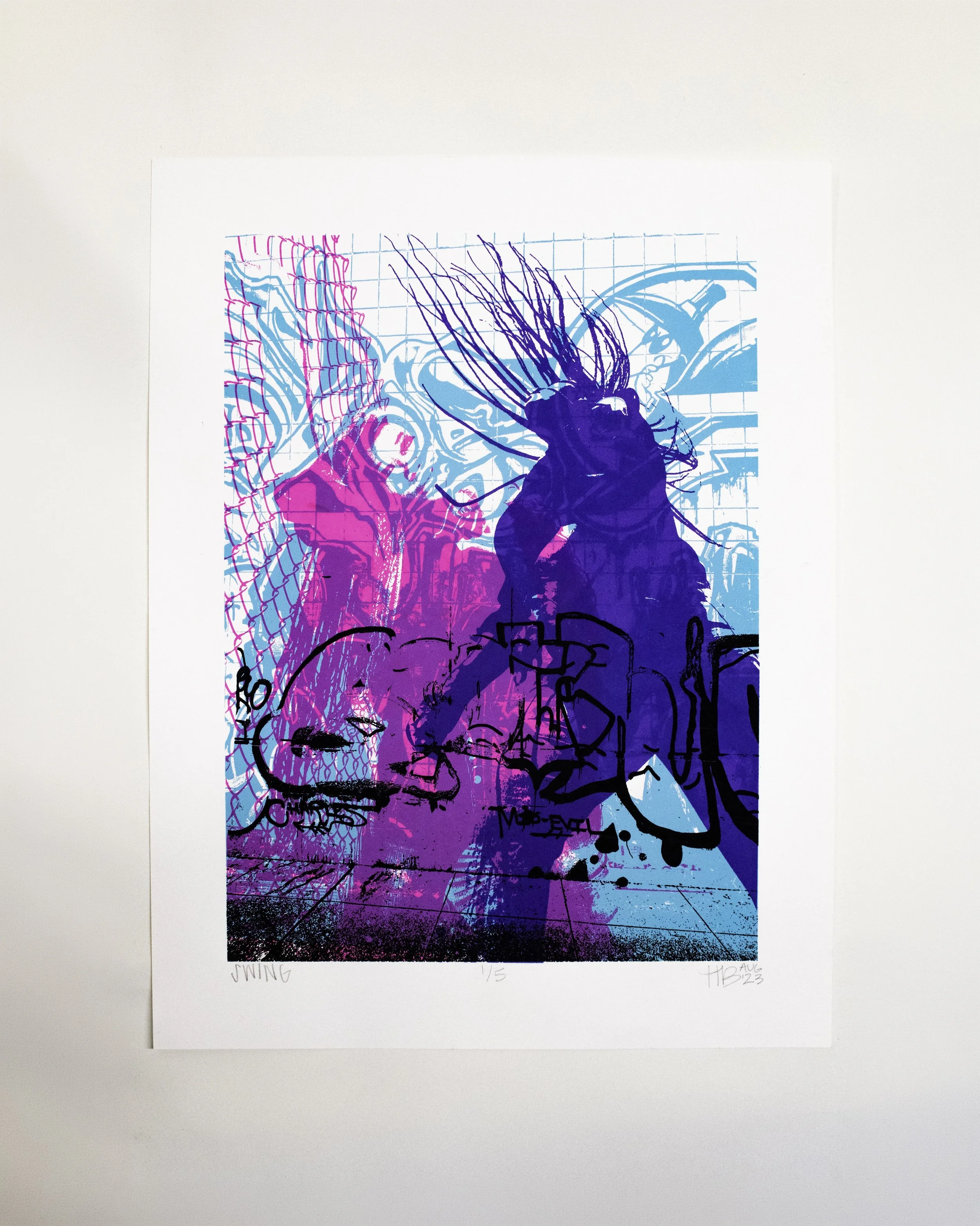 Swing, 2024 | Silkscreen print, 19 x 15 in.