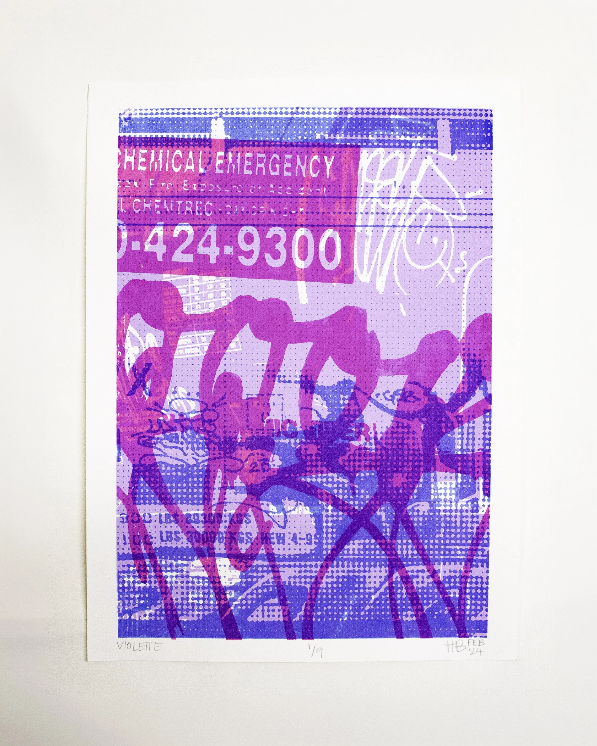 Violette, 2025 | Silkscreen print, 19 x 15 in.