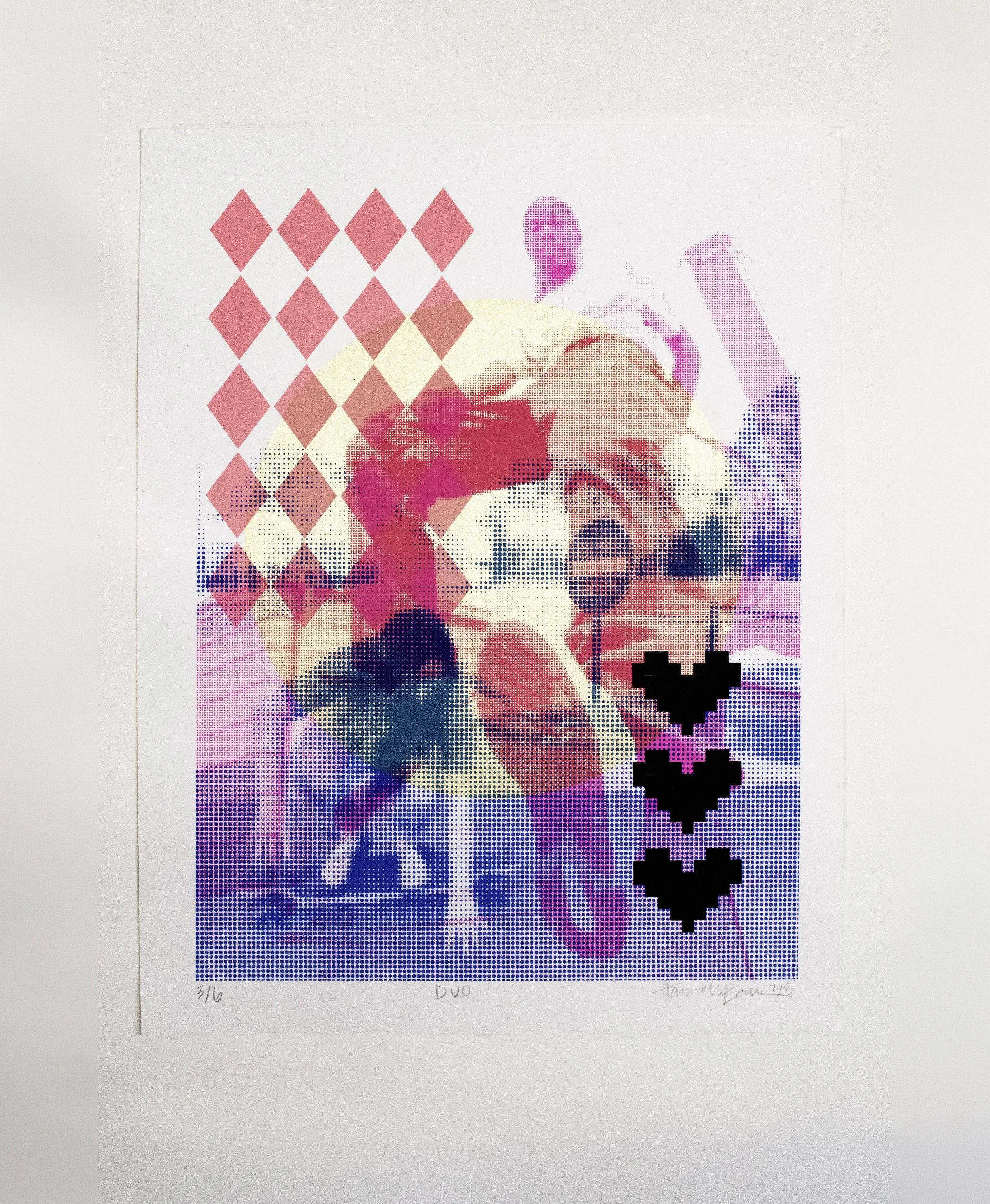 Duo, 2024 | Silkscreen print, 19 x 15 in.