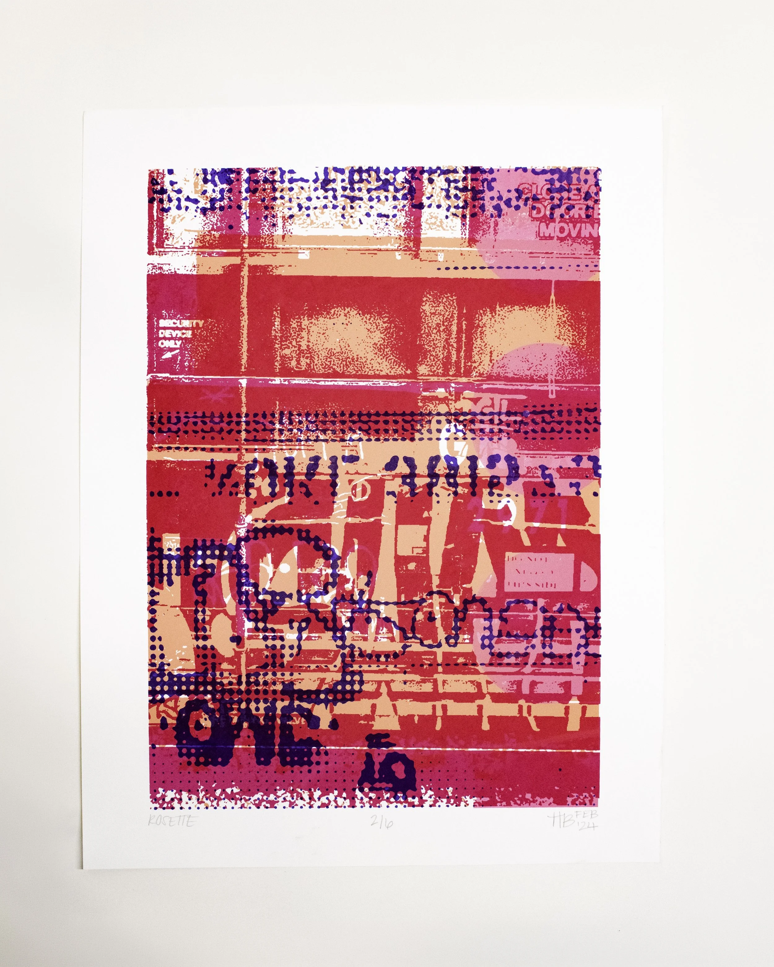 Rosette, 2025 | Silkscreen print, 19 x 15 in.