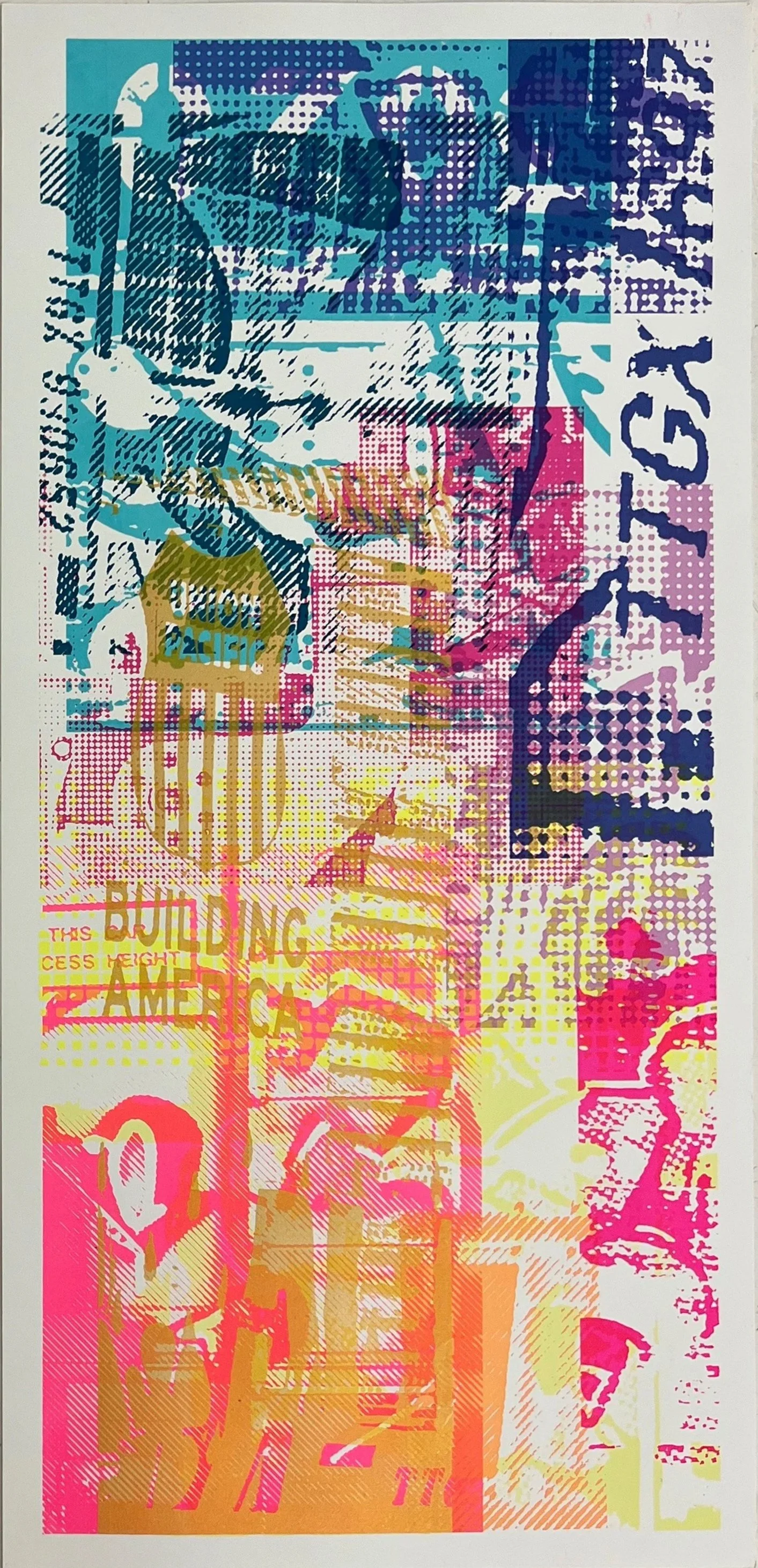 Gold Scroll, 2025 | Silkscreen print, 24 x 12 in.
